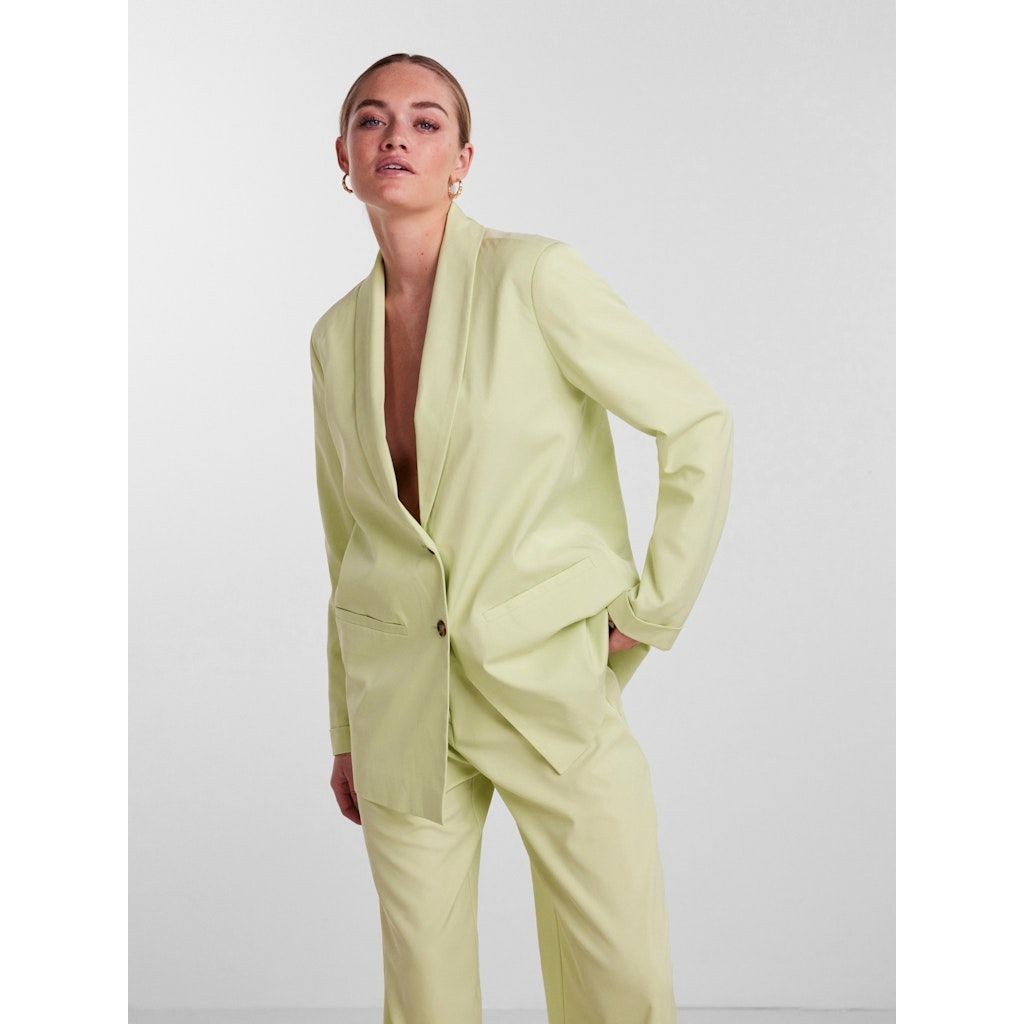 PIECES Švarkas moterims, Žalia, PCSIZE LS LOOSE BLAZE 3