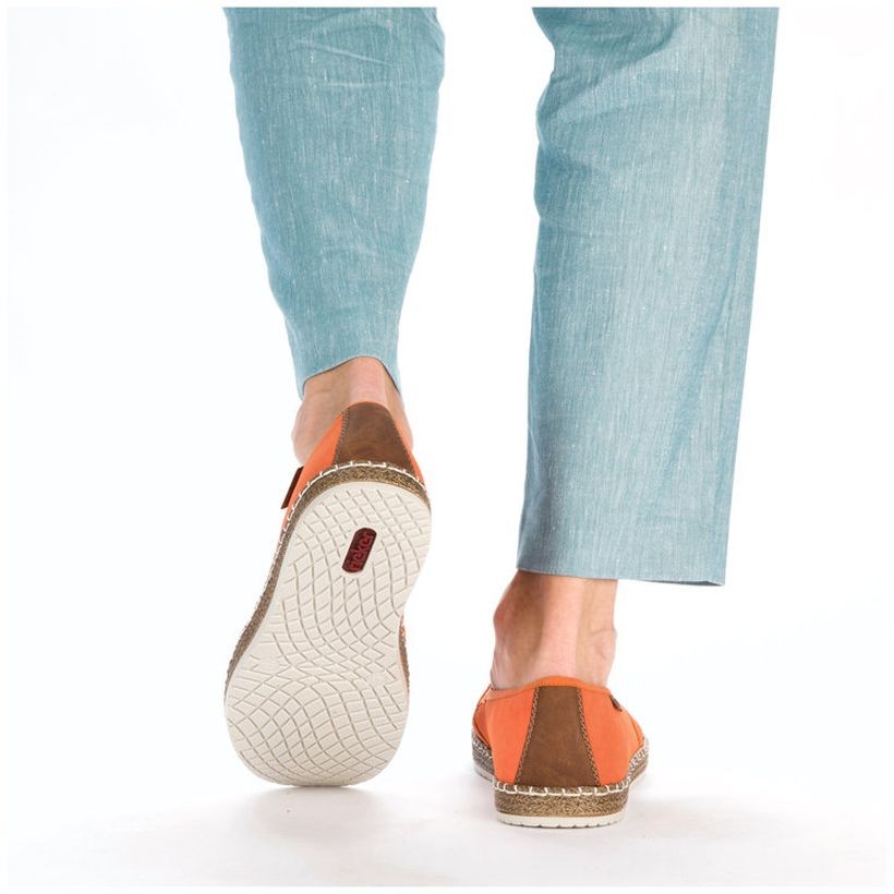 RIEKER Laisvalaikio bateliai vyrams, Oranžinė, LEISURE 6