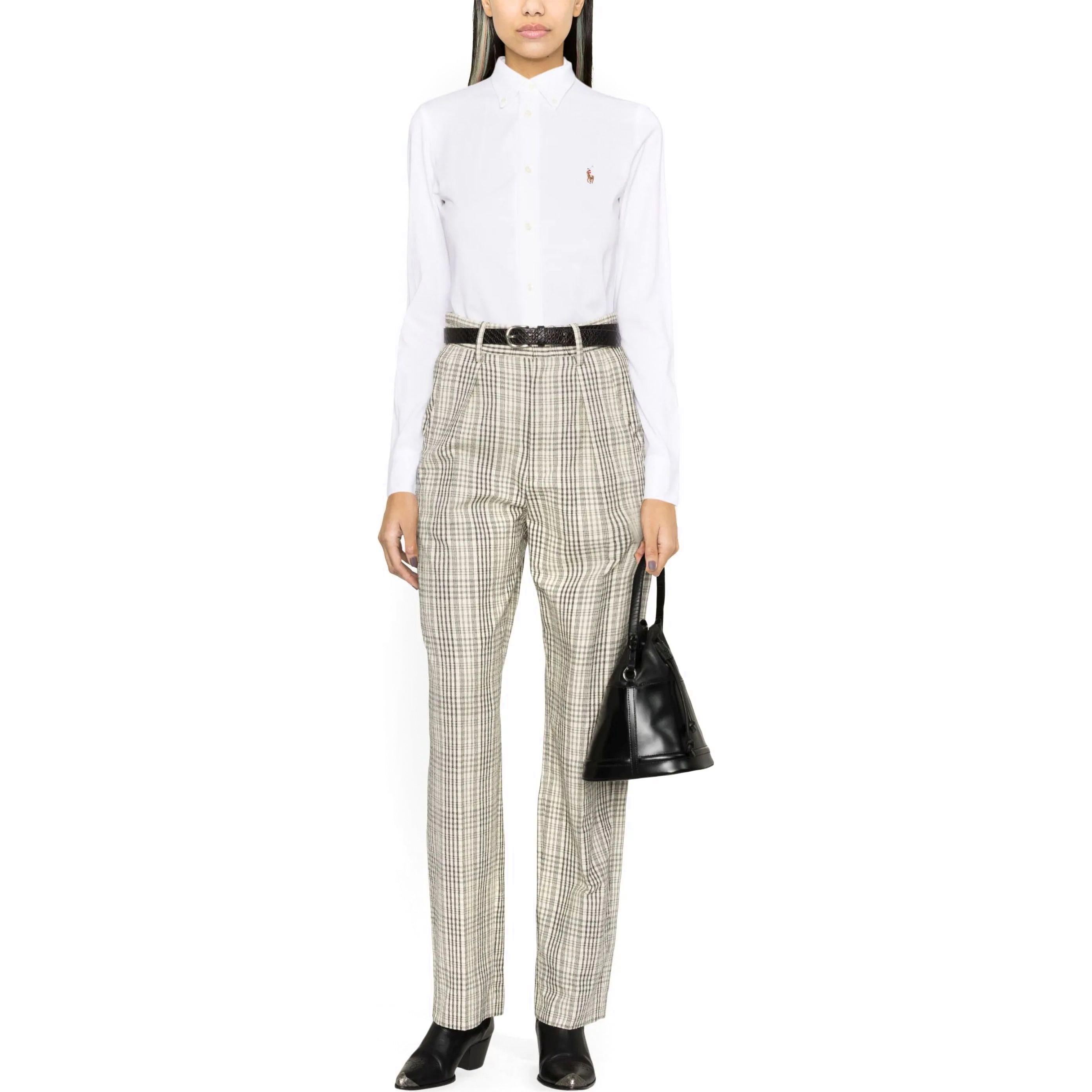 POLO RALPH LAUREN Palaidinės moterims, Balta, Heidi long sleeve shirt 4