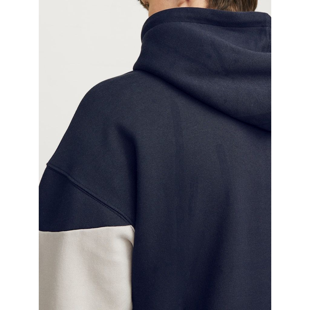 JACK & JONES Džemperis vyrams, Mėlyna, Legacy blocking sweat hood 3