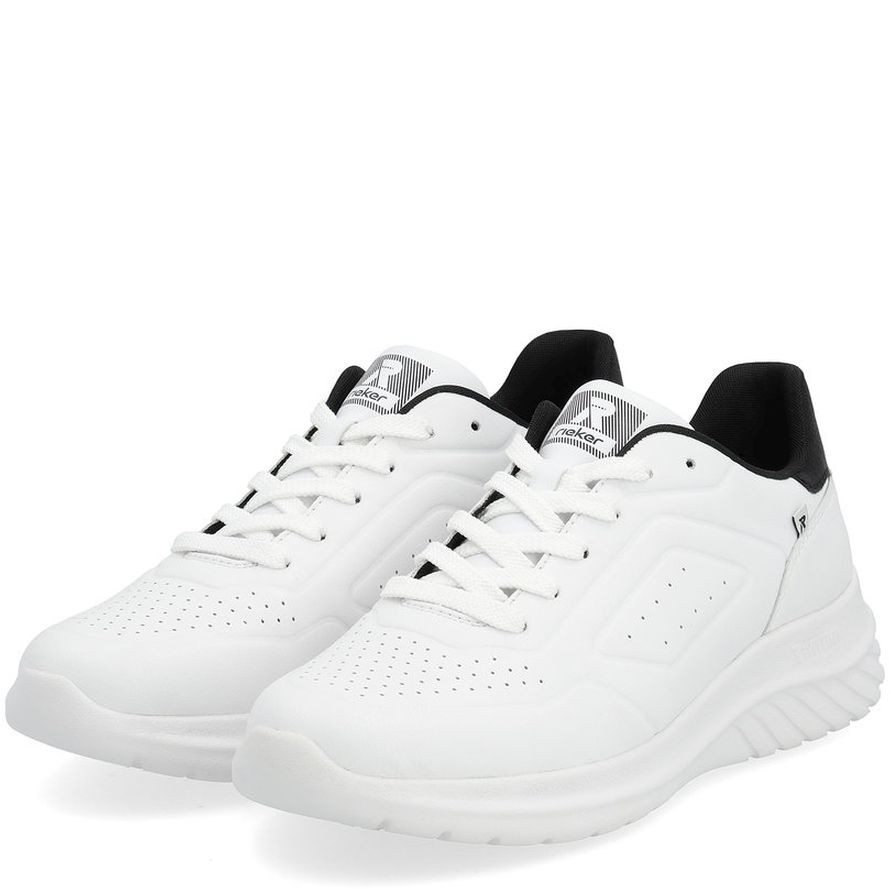 RIEKER Laisvalaikio bateliai vyrams, Balta, LEISURE 10