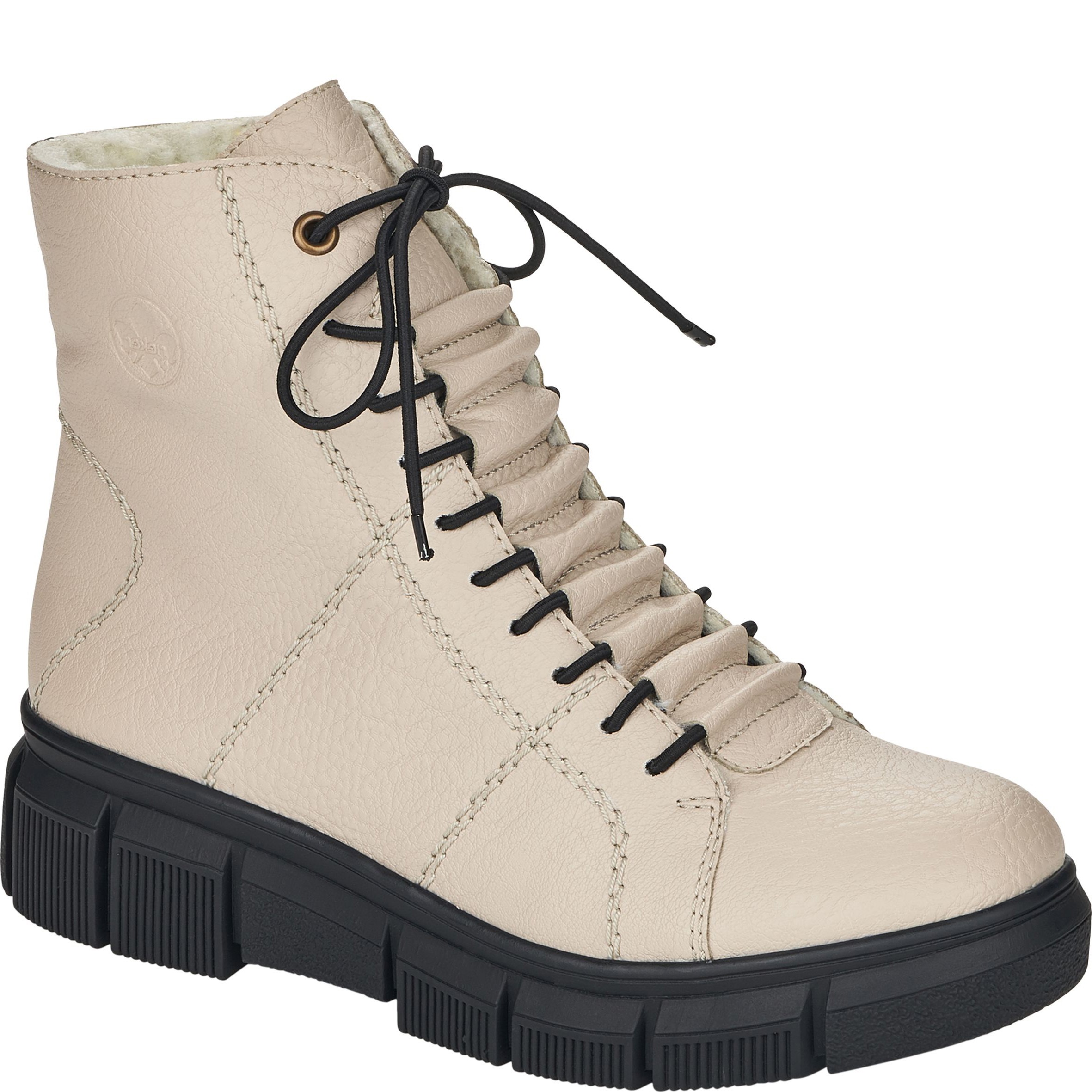 RIEKER Aulinukai moterims, Smėlio, BOOTIES 1