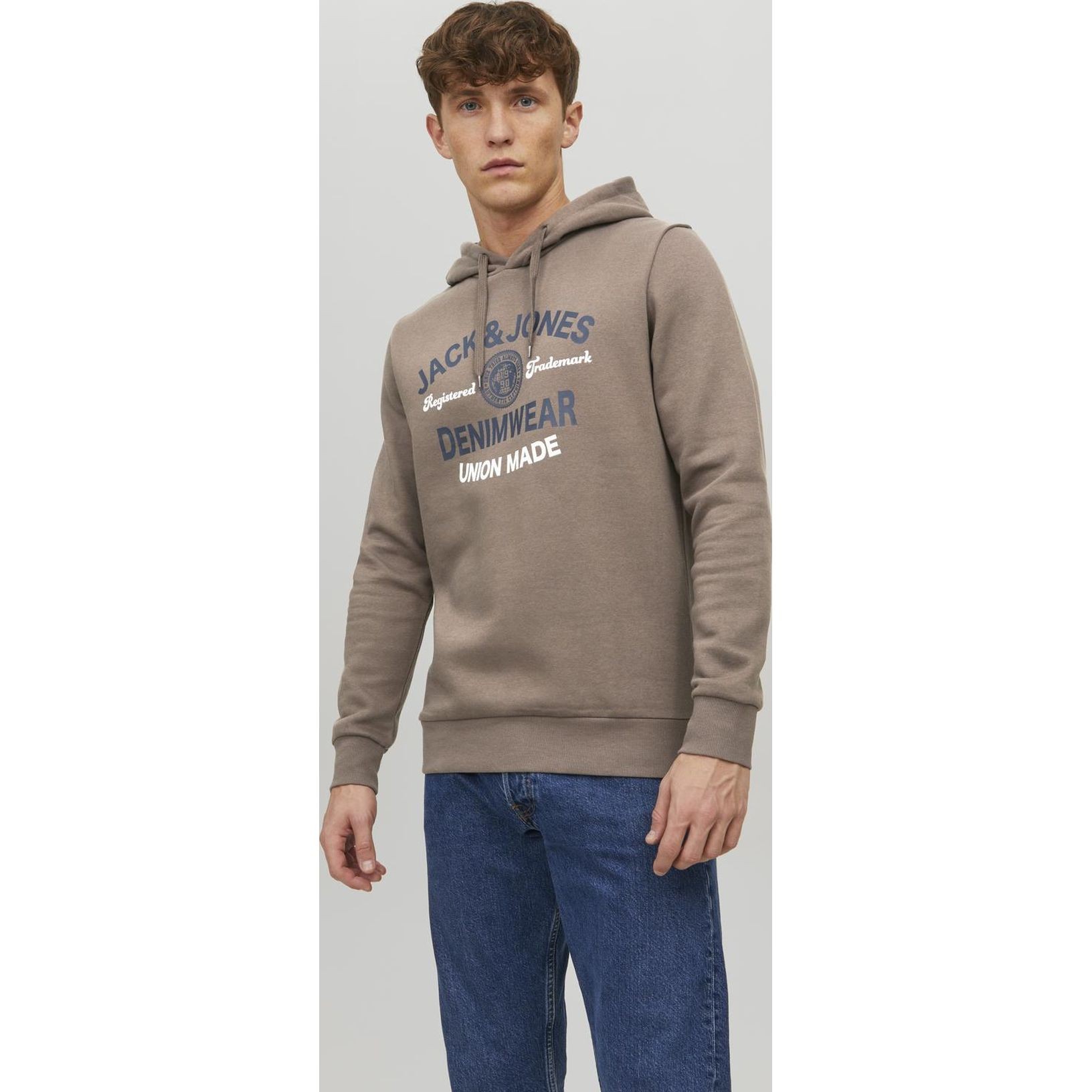 JACK & JONES Sportinis nertinis vyrams, Ruda, Džemperis 2