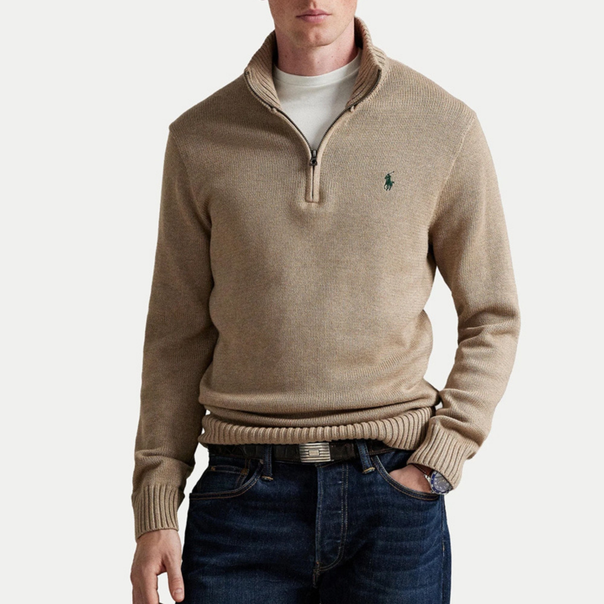 POLO RALPH LAUREN Megztinis vyrams, Ruda, Long sleeve pullover 2