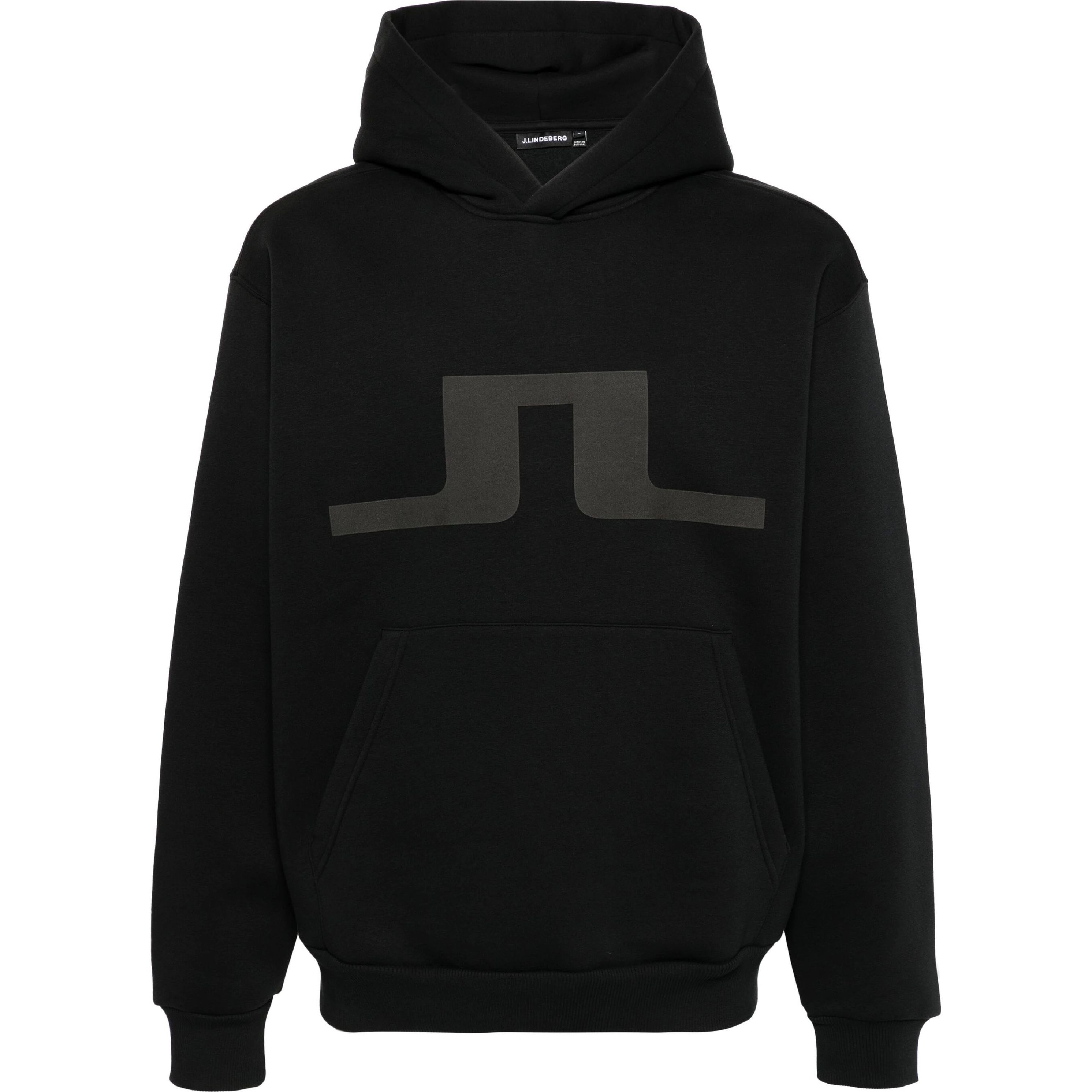 J.LINDEBERG Džemperis vyrams, Juoda, Karson graphic hoodie