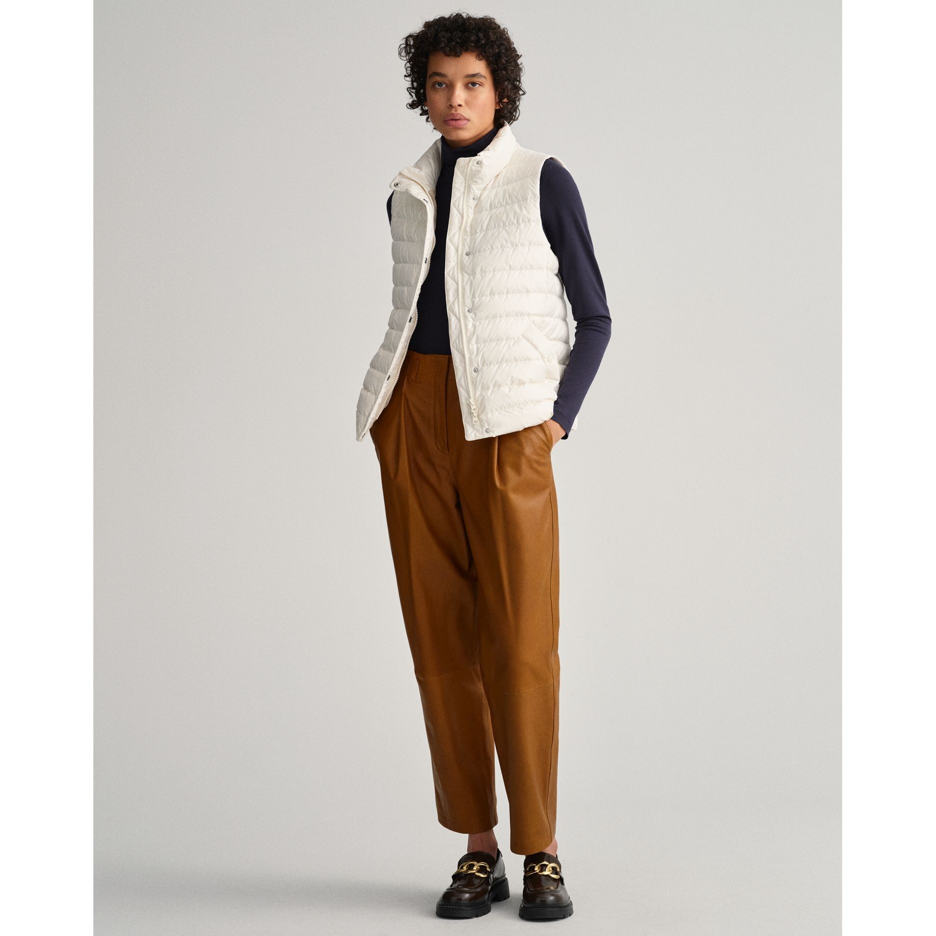 GANT Liemenė moterims, Smėlio, light down gilet 4