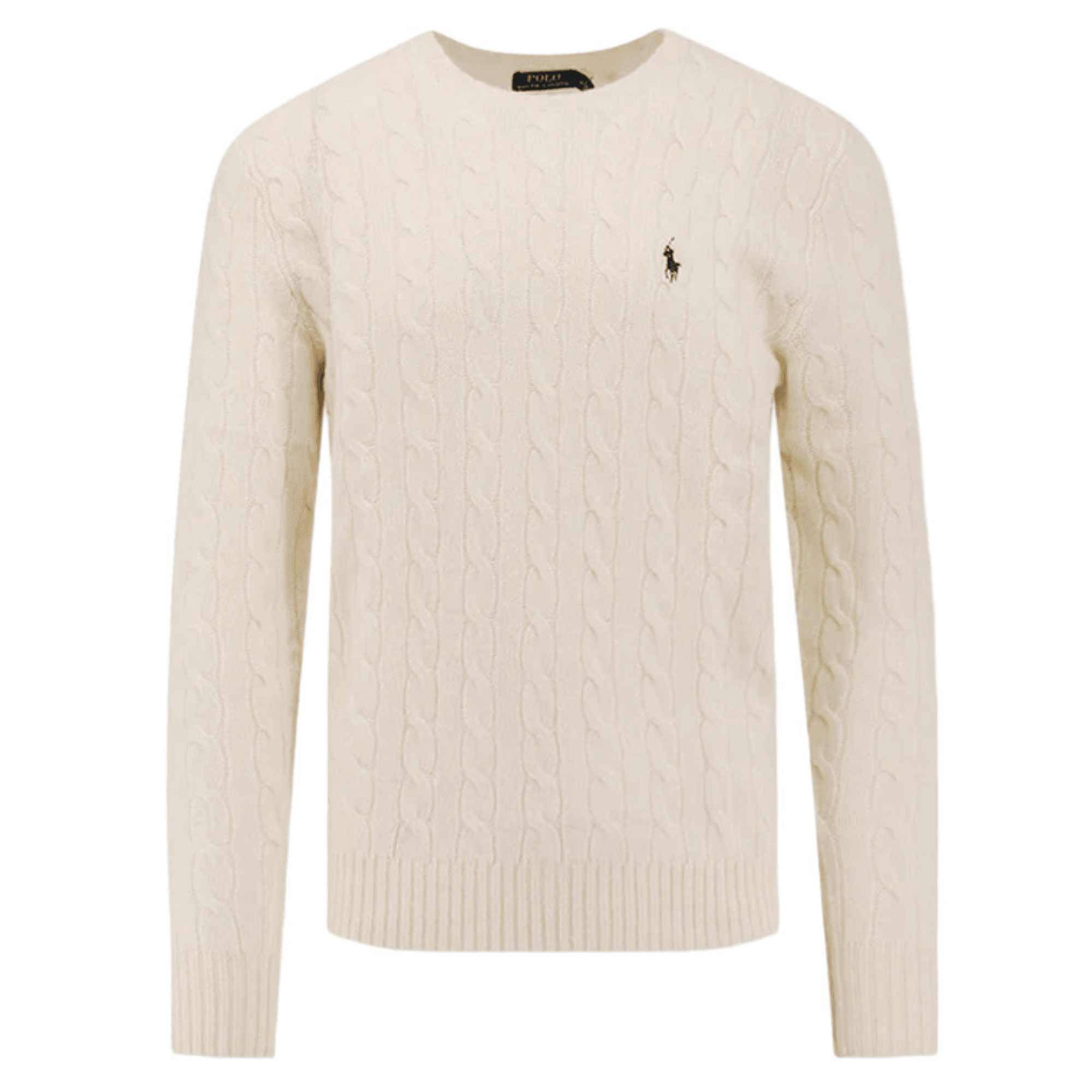POLO RALPH LAUREN Megztinis vyrams, Smėlio, Long sleeve pullover 1