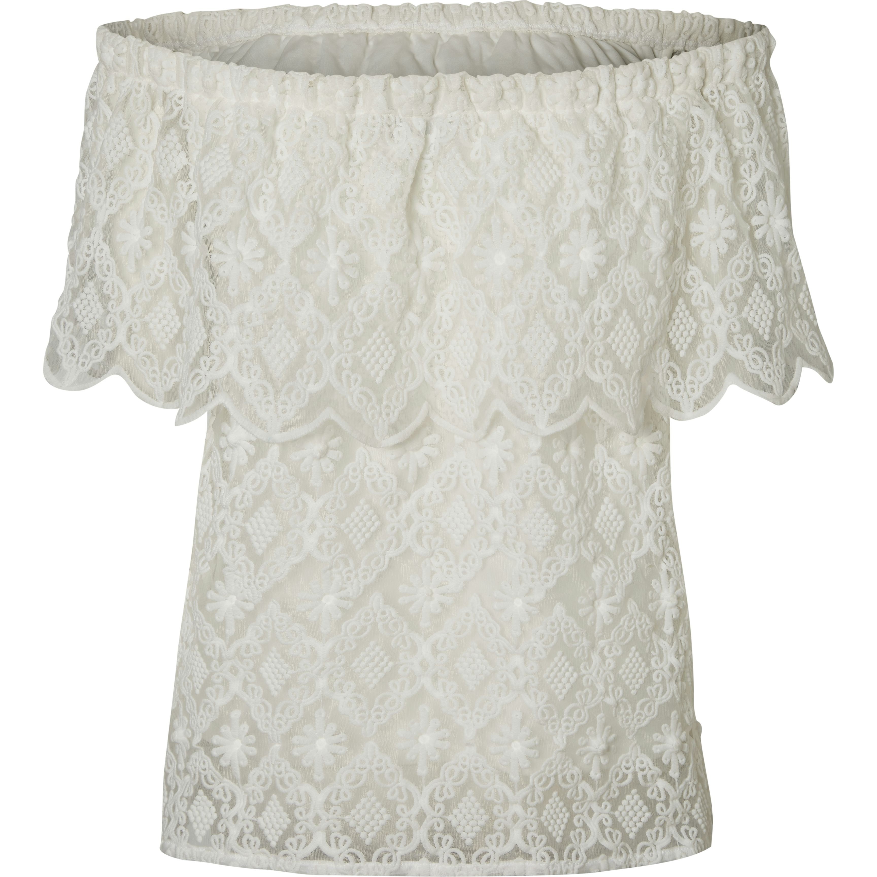 VERO MODA Marškinėliai moterims, Balta, VMMULAN OFF 2