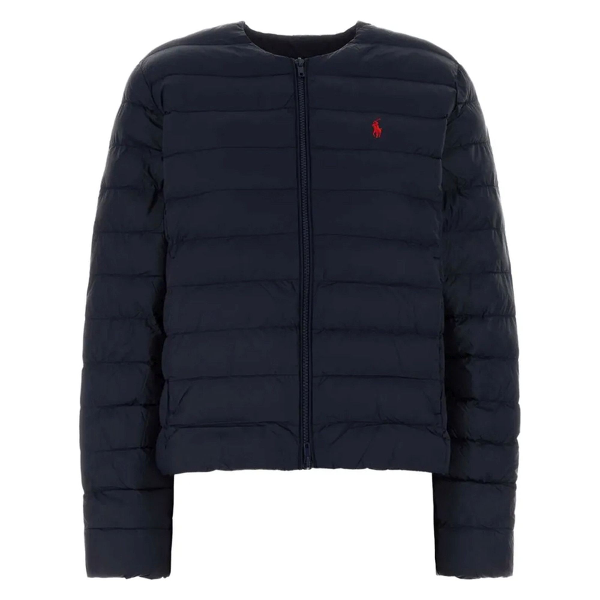 POLO RALPH LAUREN Pūkinė striukė moterims, Mėlyna, Woven-puffer-jacket 1