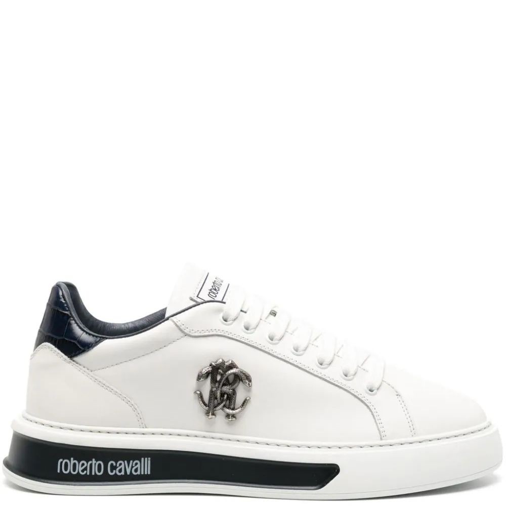 ROBERTO CAVALLI Laisvalaikio bateliai vyrams, Balta, Sneakers 2