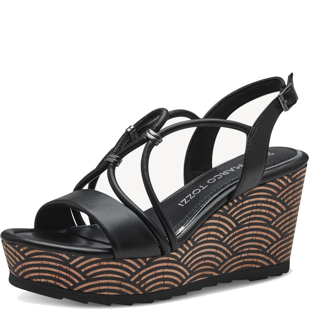 MARCO TOZZI Basutės moterims, Juoda, SANDALS 3