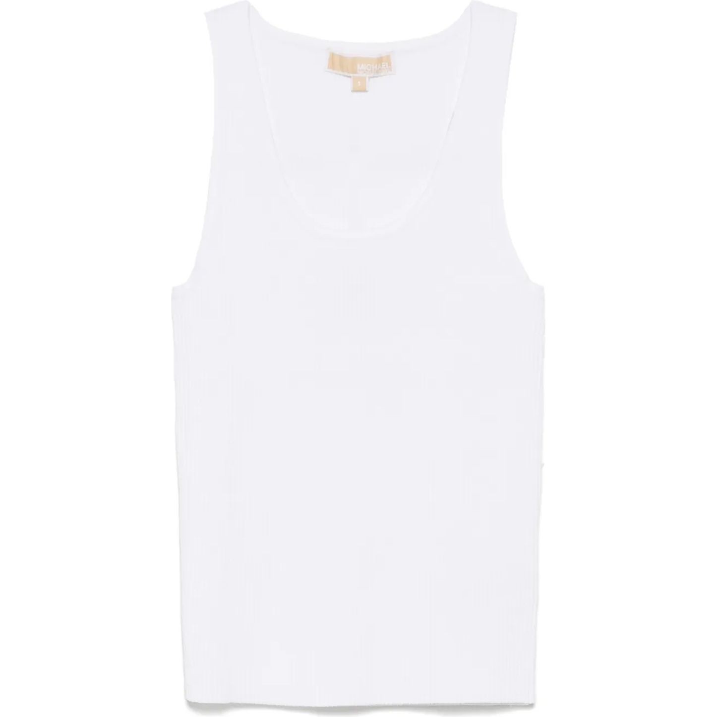 MICHAEL KORS Marškiniai be rankovių moterims, Balta, Racer back scoop nk tank 1