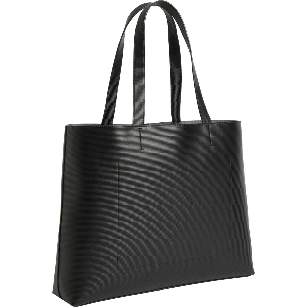 CALVIN KLEIN JEANS Pirkinių krepšys moterims, Juoda, Minimal monogram slim tote 2