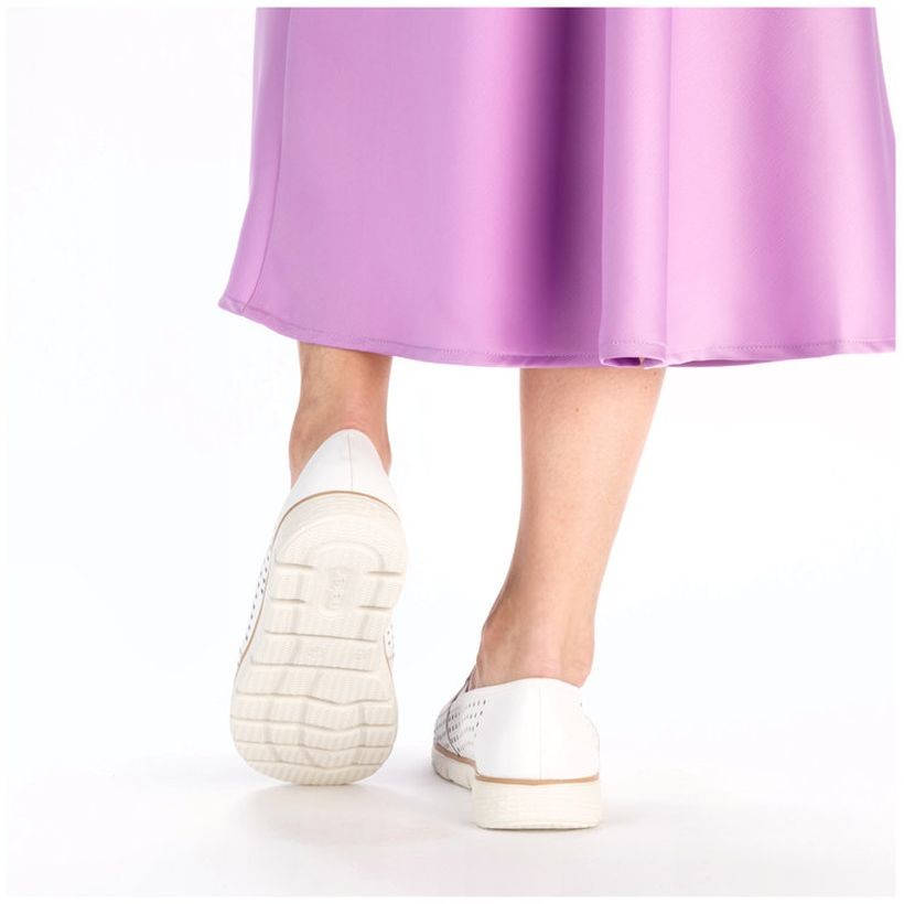 RIEKER Basutės moterims, Balta, SANDALS 6