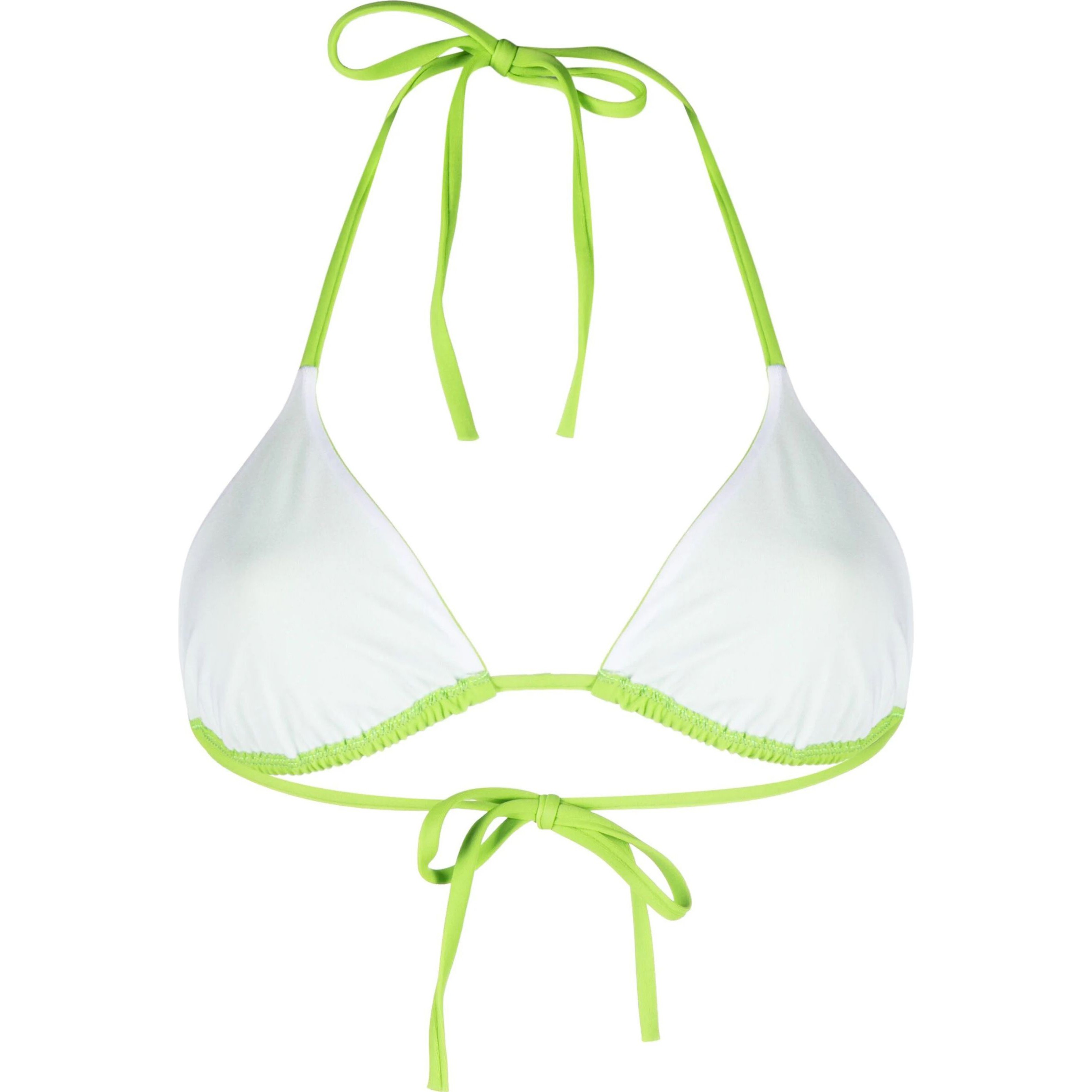 DSQUARED2 UNDERWEAR Viršutinė kostiumėlio dalis moterims, Žalia, Triangle top 2