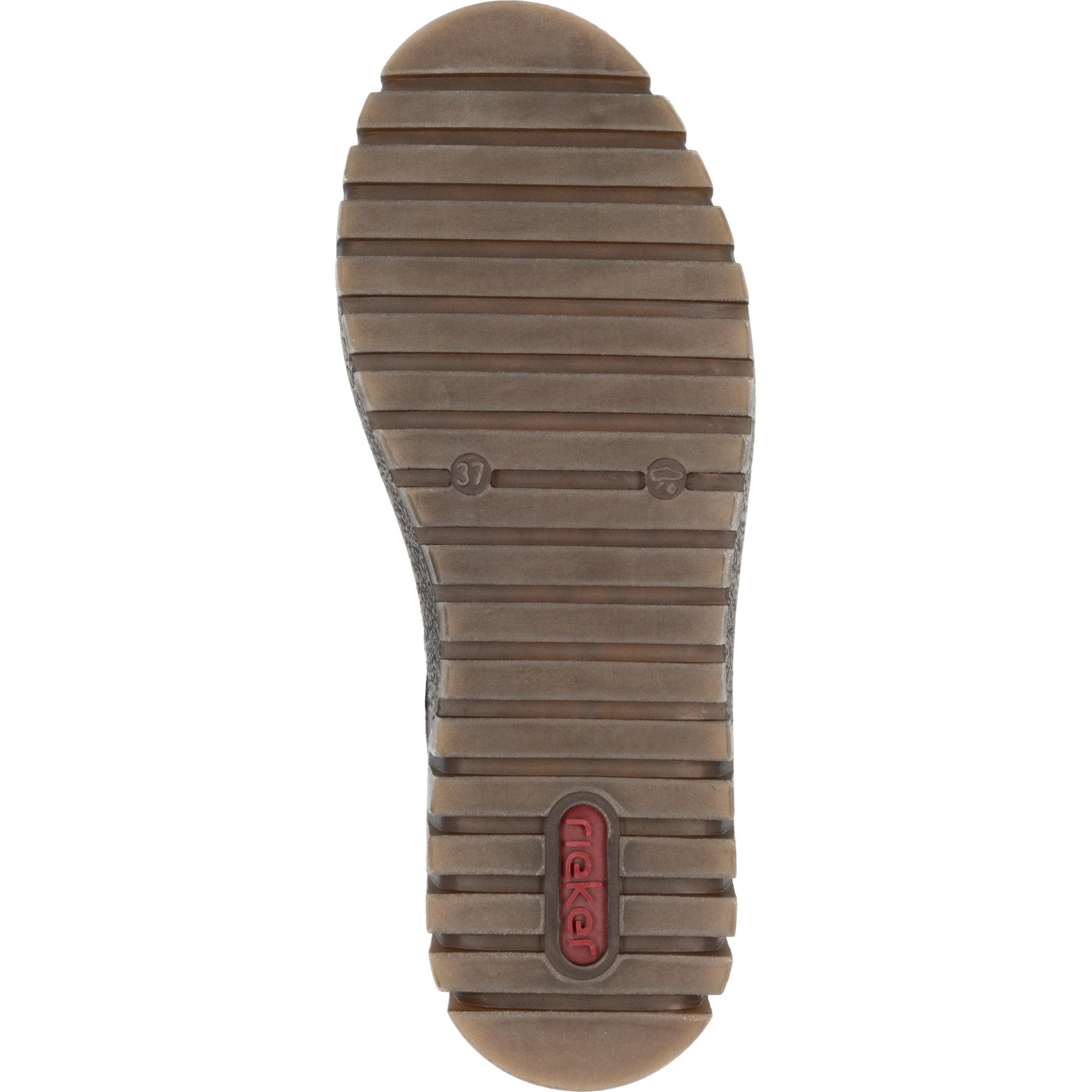 RIEKER Aulinukai moterims, Raudona, Ladies mid height boots 9