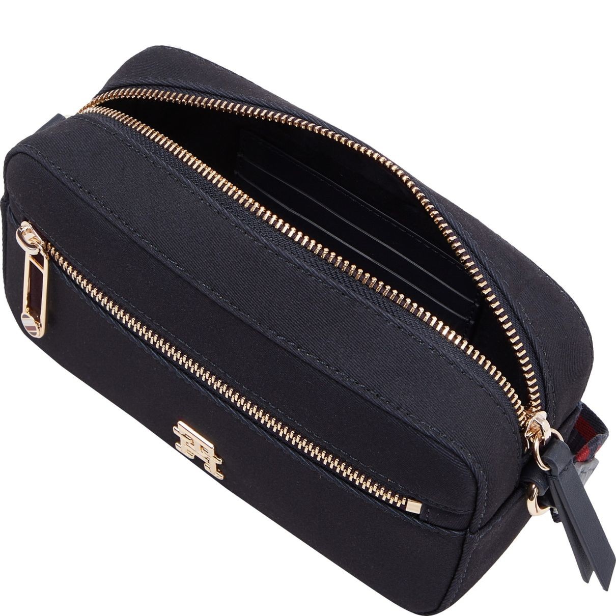TOMMY HILFIGER Rankinė per petį moterims, Mėlyna, Iconic camera bag twill 4