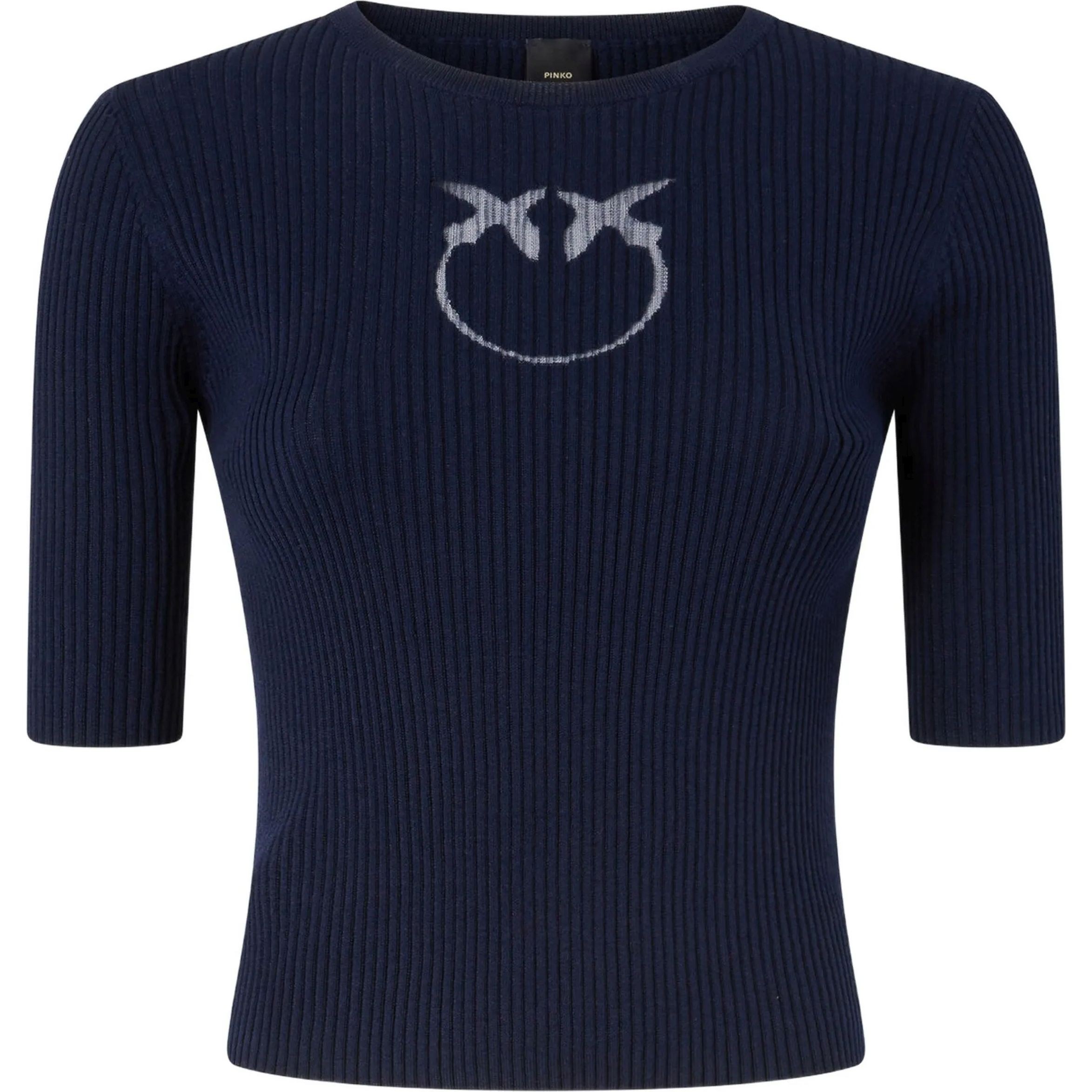PINKO Megztinis moterims, Mėlyna, Tritone sweater 1