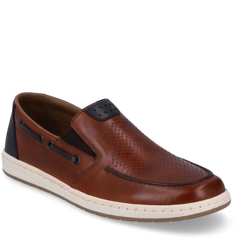 RIEKER Mokasinai vyrams, Ruda, MOCASINS 1
