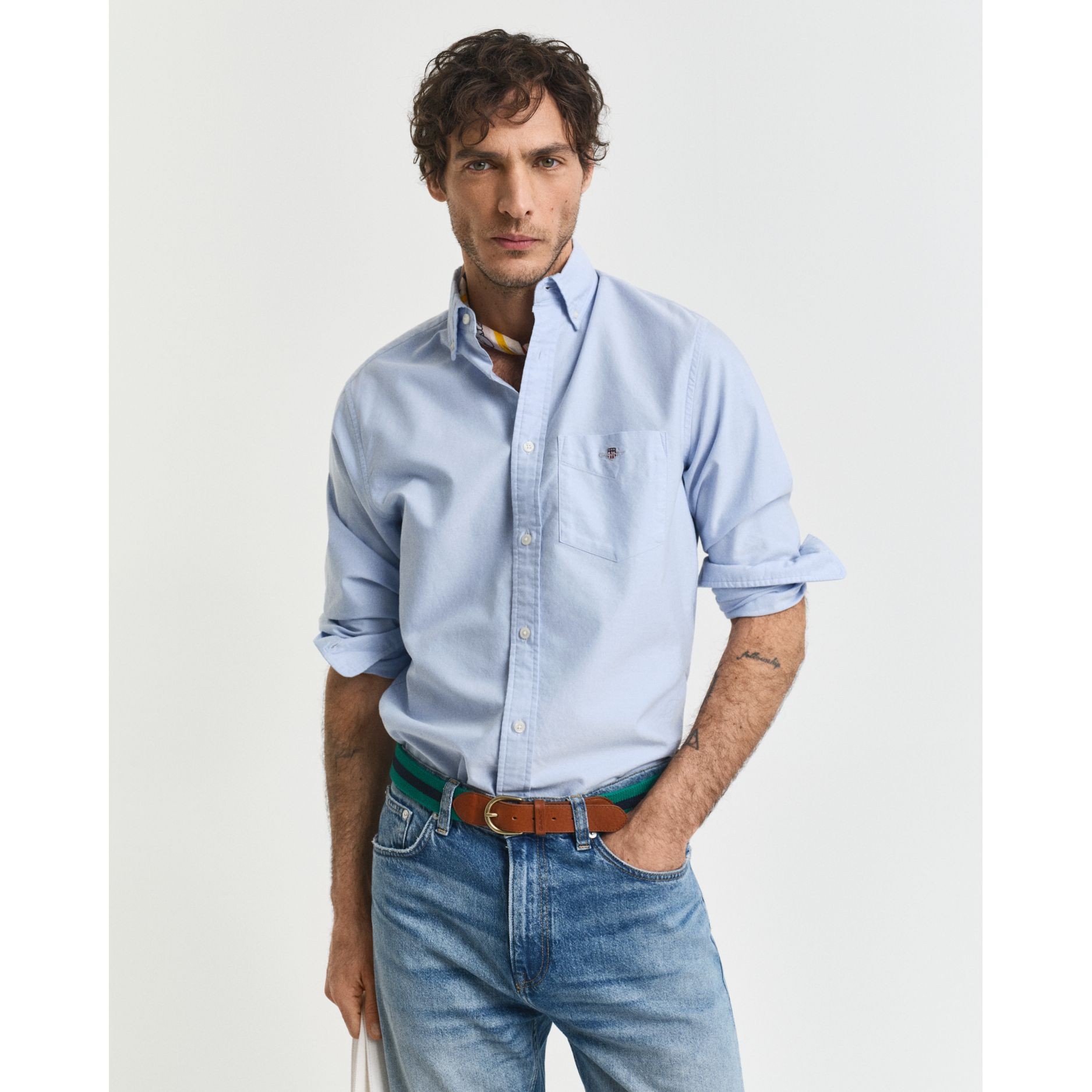 GANT Marškiniai vyrams, Mėlyna 2