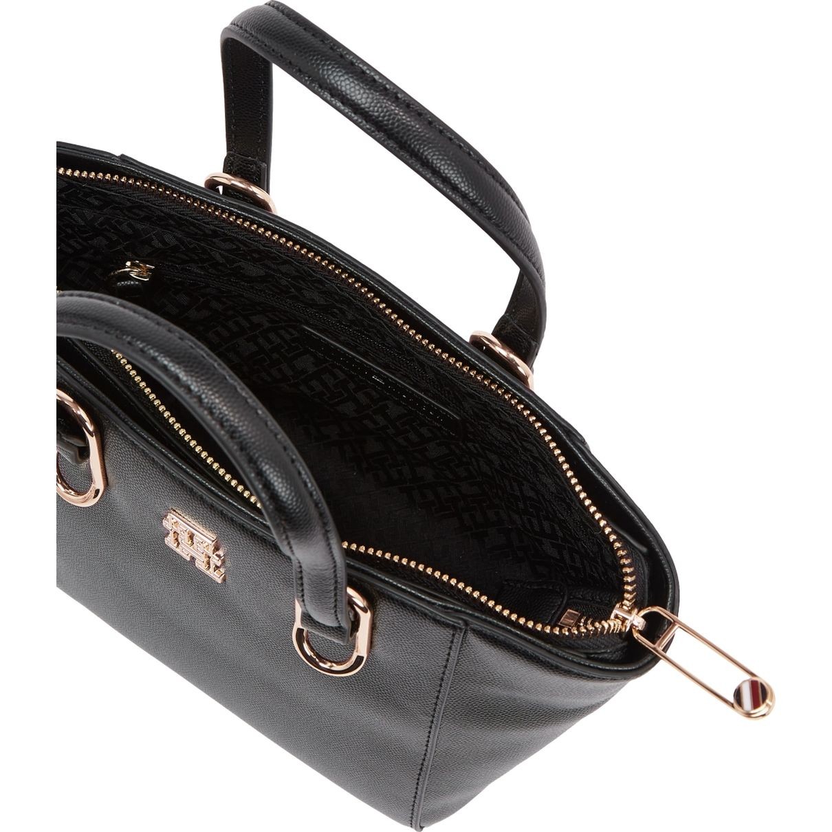 TOMMY HILFIGER Rankinė per petį moterims, Juoda, Timeless med tote 4