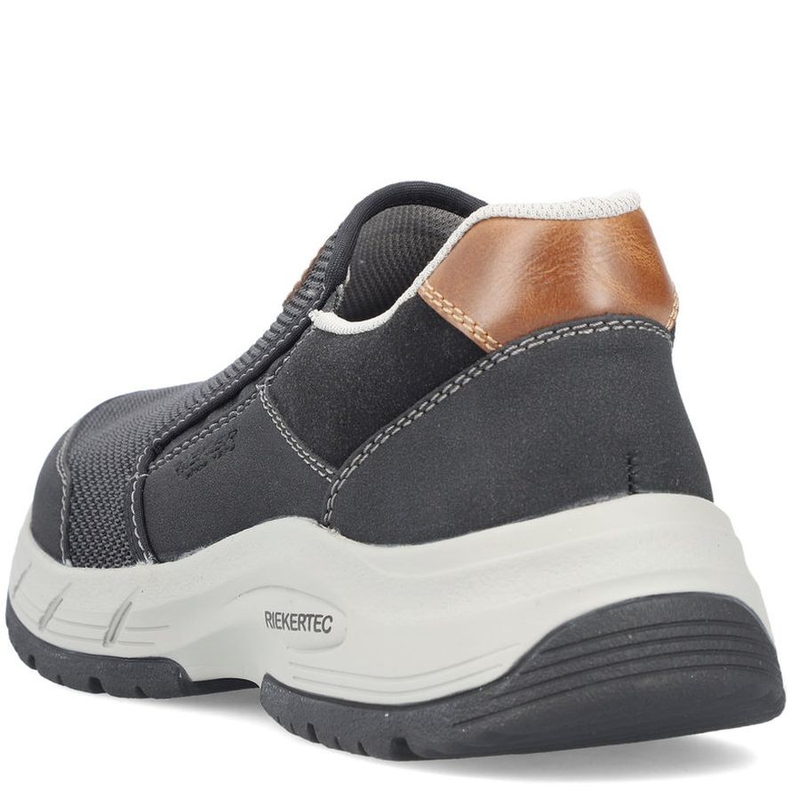 RIEKER Laisvalaikio bateliai vyrams, Juoda, LEISURE 9