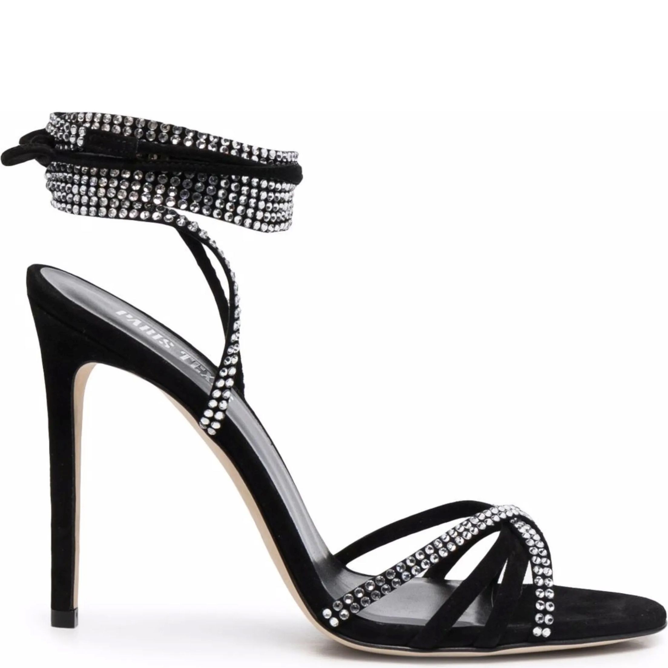 PARIS TEXAS Aukštakulniai moterims, Juoda, Holly nicole lace up sandal 2