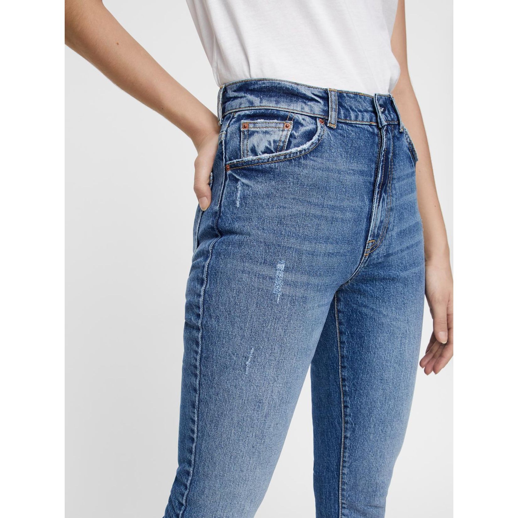 VERO MODA Slim džinsai moterims, Mėlyna, VMSELENA HR SLIM 6