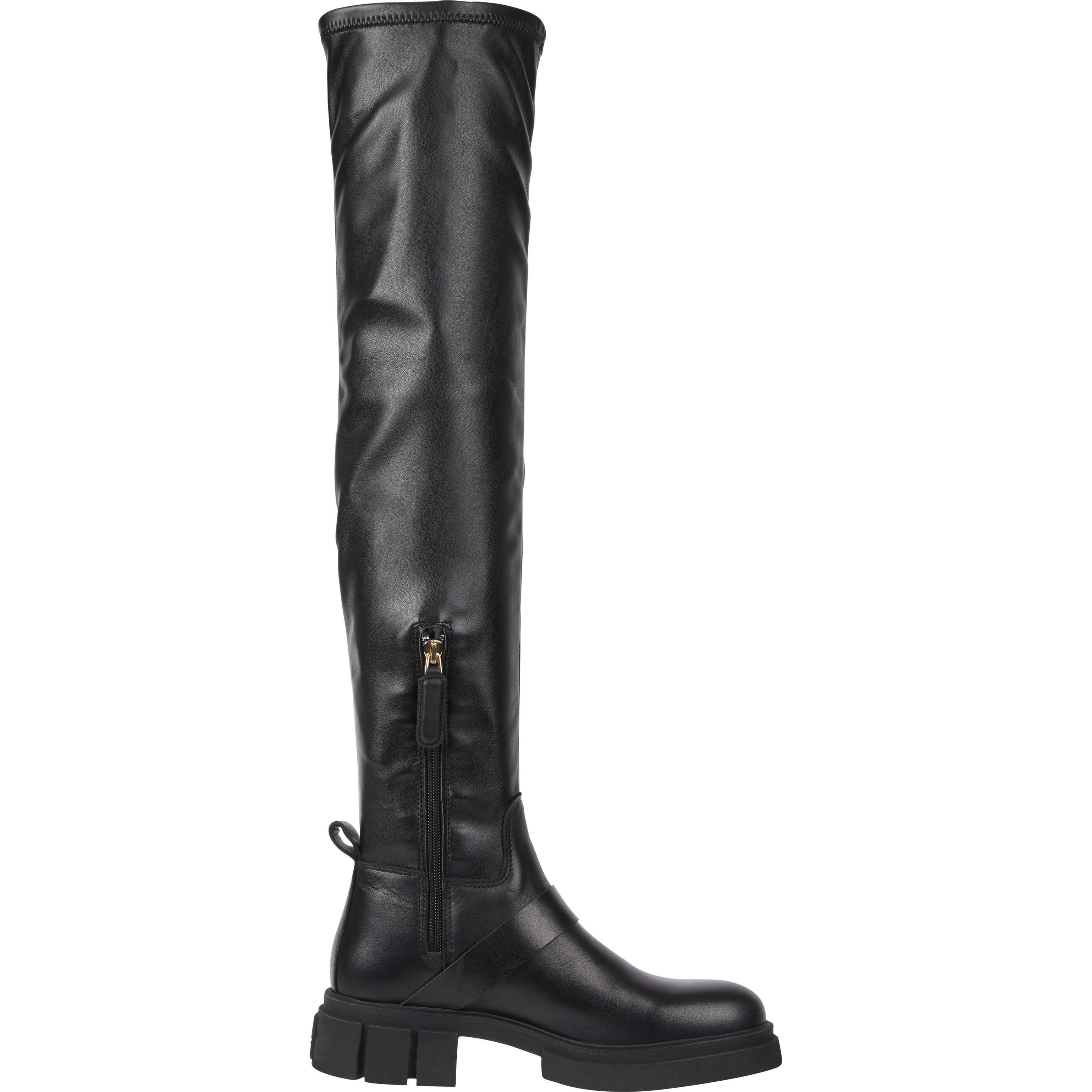 TOMMY HILFIGER Auliniai moterims, Juoda, Stretch monochromatic boot 3