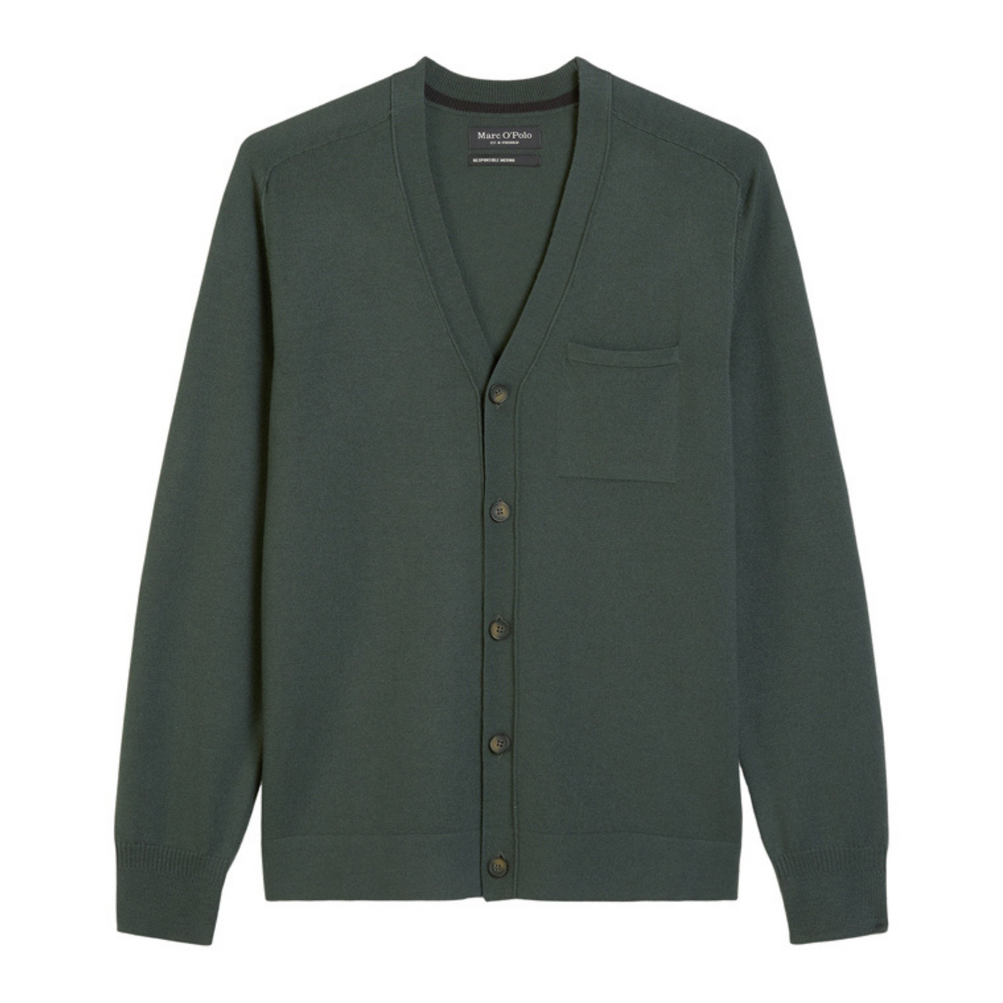 MARC O'POLO Kardiganas vyrams, Žalia, 529506361042 Cardigans