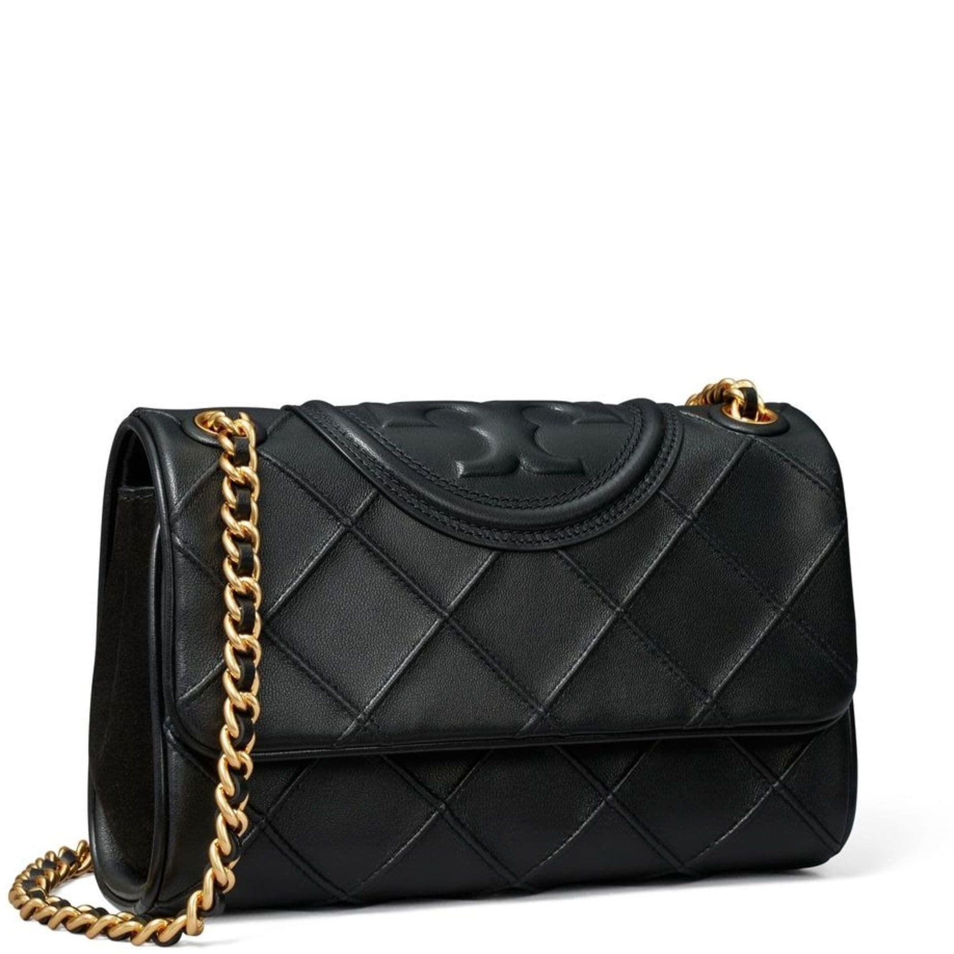 TORY BURCH Rankinė per petį moterims, Juoda, Fleming soft shoulder bag 2