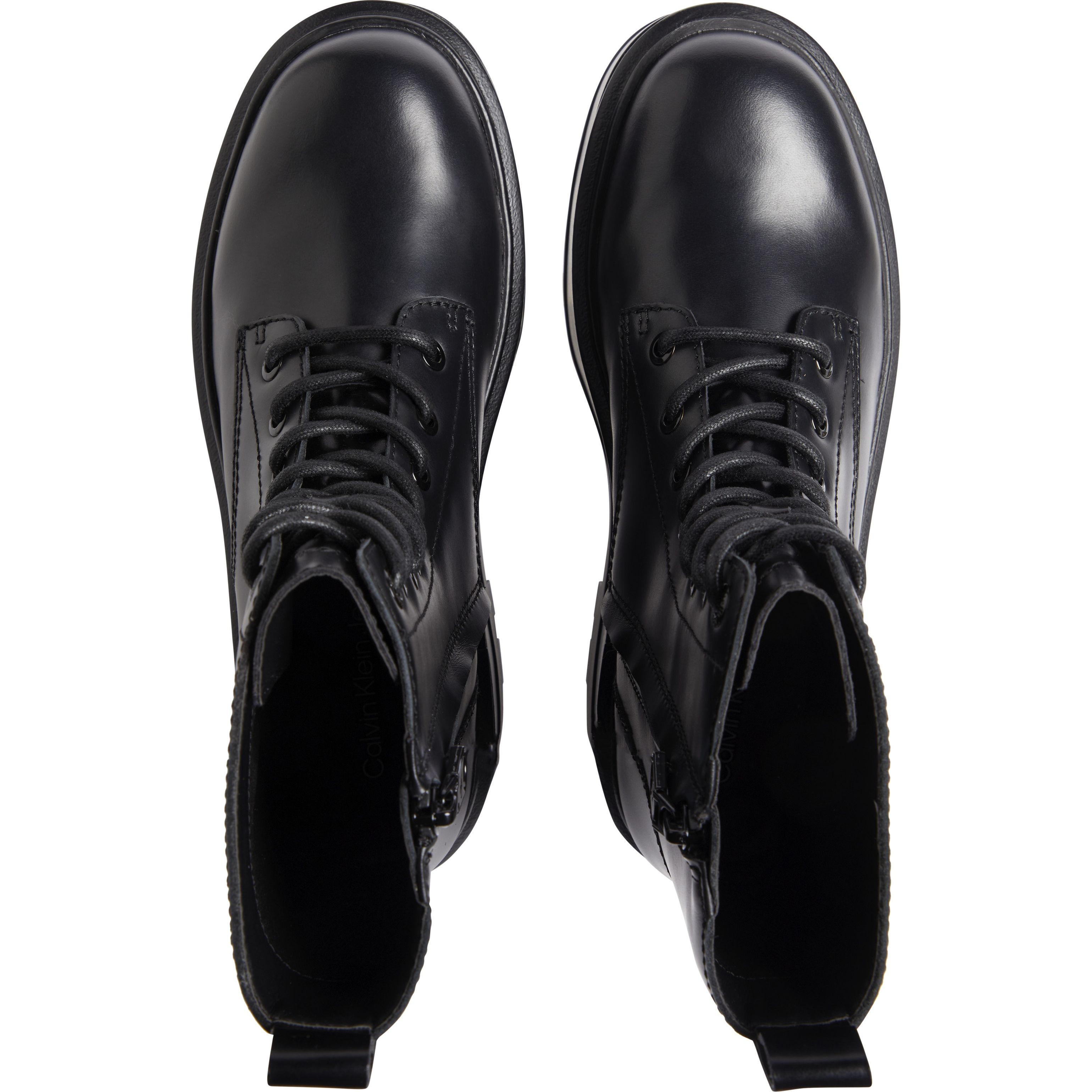 CALVIN KLEIN JEANS Aulinukai moterims, Juoda, Flatform high lace up booties 4