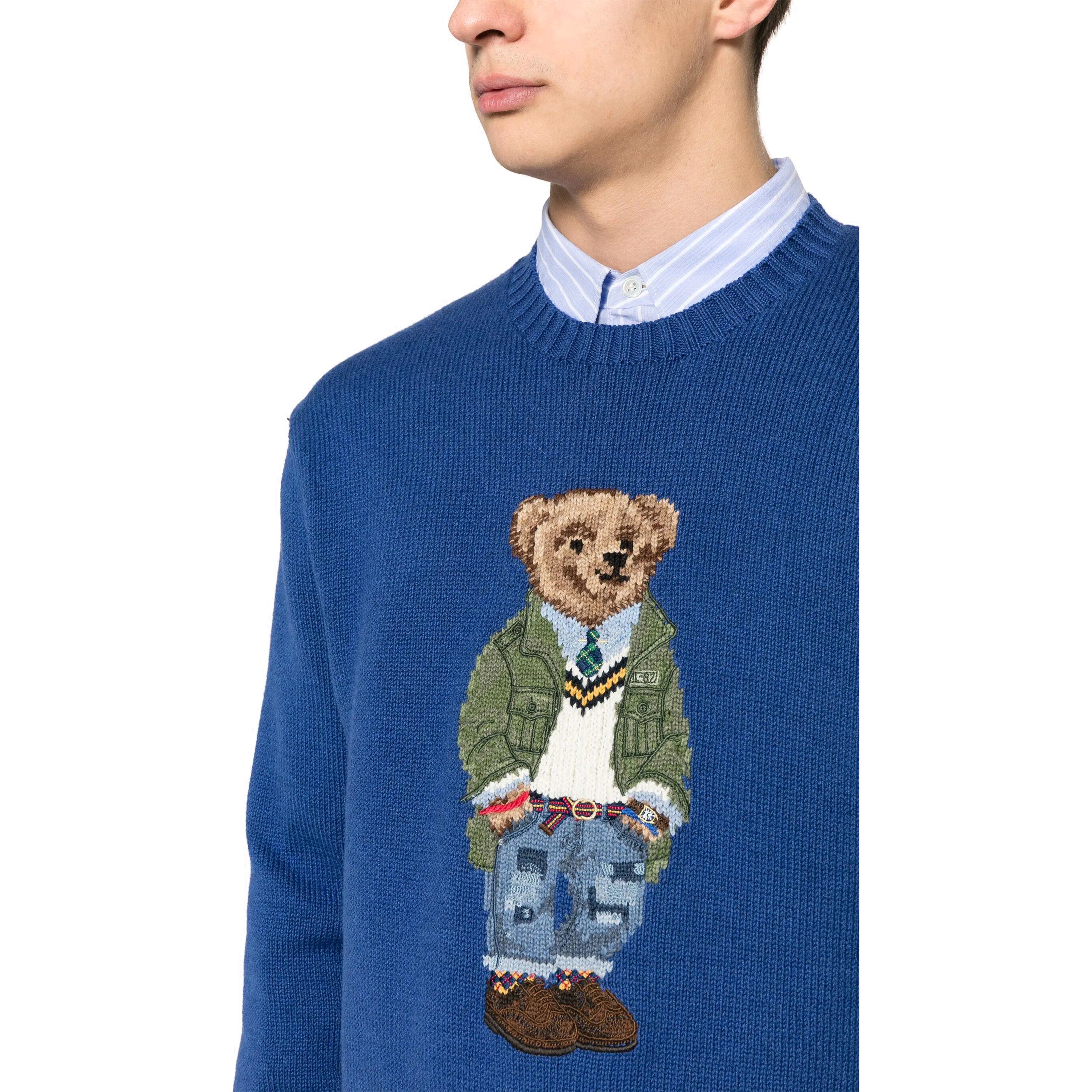 POLO RALPH LAUREN Sportinis nertinis vyrams, Mėlyna, Long sleeve pullover 4