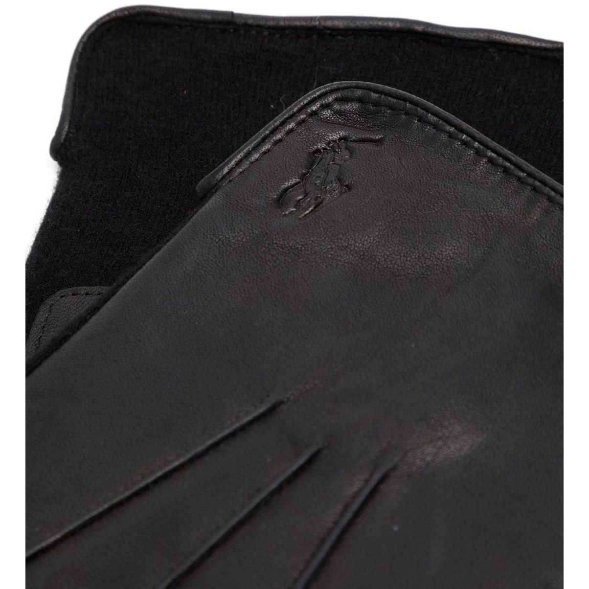 POLO RALPH LAUREN Pirštuotos pirštinės vyrams, Juoda, Gloves 2