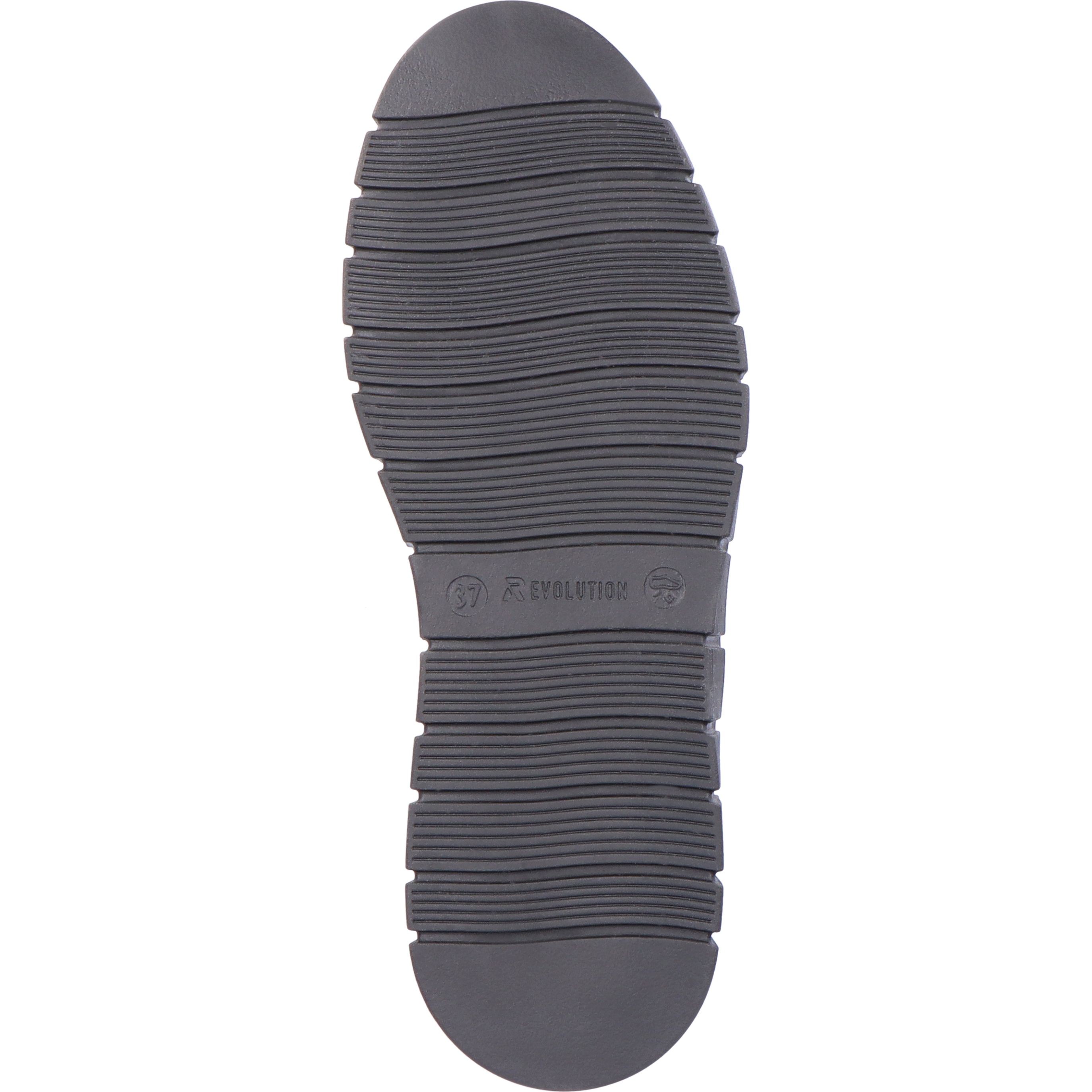 RIEKER Aulinukai moterims lygiu padu, Juoda, BOOTIES 4