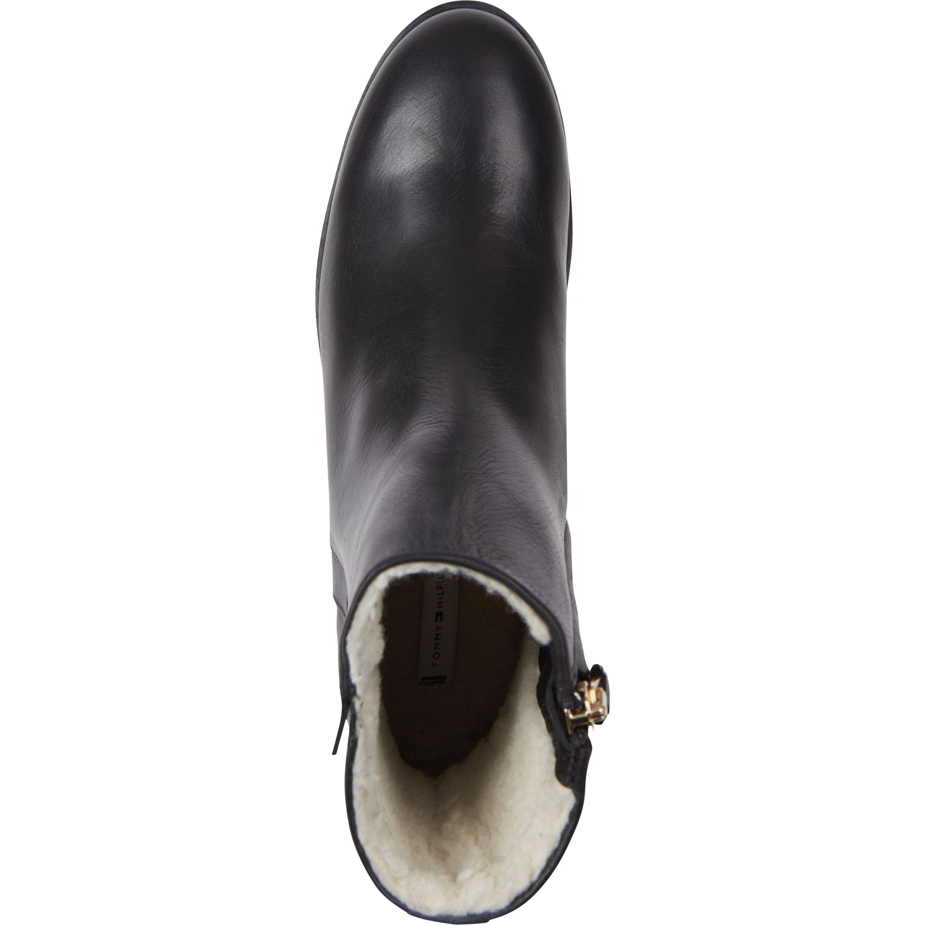 TOMMY HILFIGER Aulinukai moterims, Juoda, Crepe look ankle boot 3