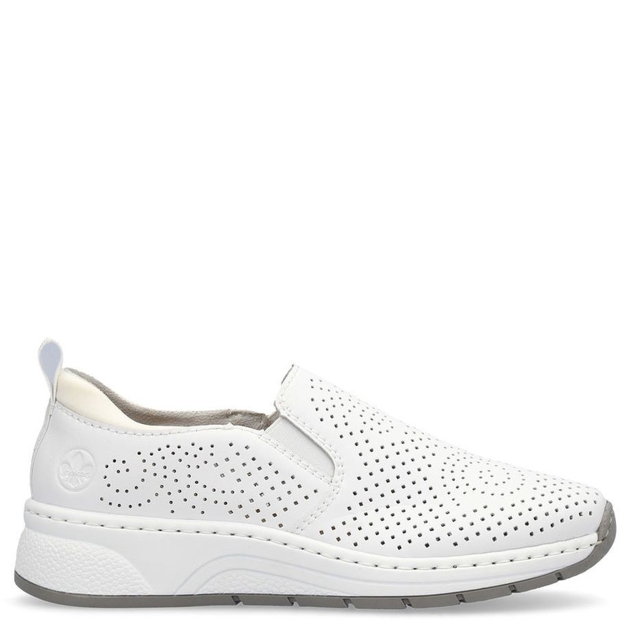 RIEKER Laisvalaikio bateliai moterims, Balta, LEISURE 3