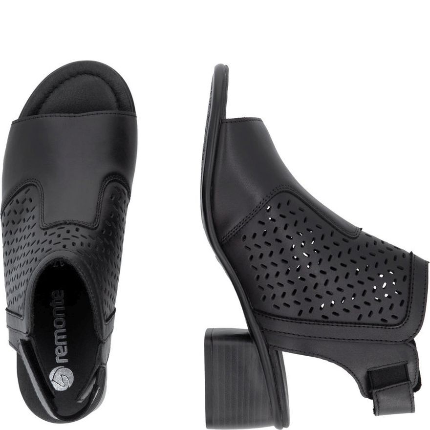 REMONTE Basutės moterims, Juoda, Sandals 9