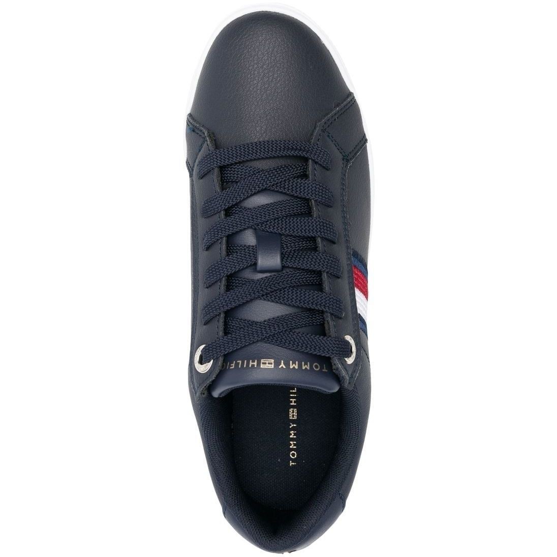 TOMMY HILFIGER Sportiniai bateliai moterims, Mėlyna, ESSENTIAL STRIPES SNEAKER 4