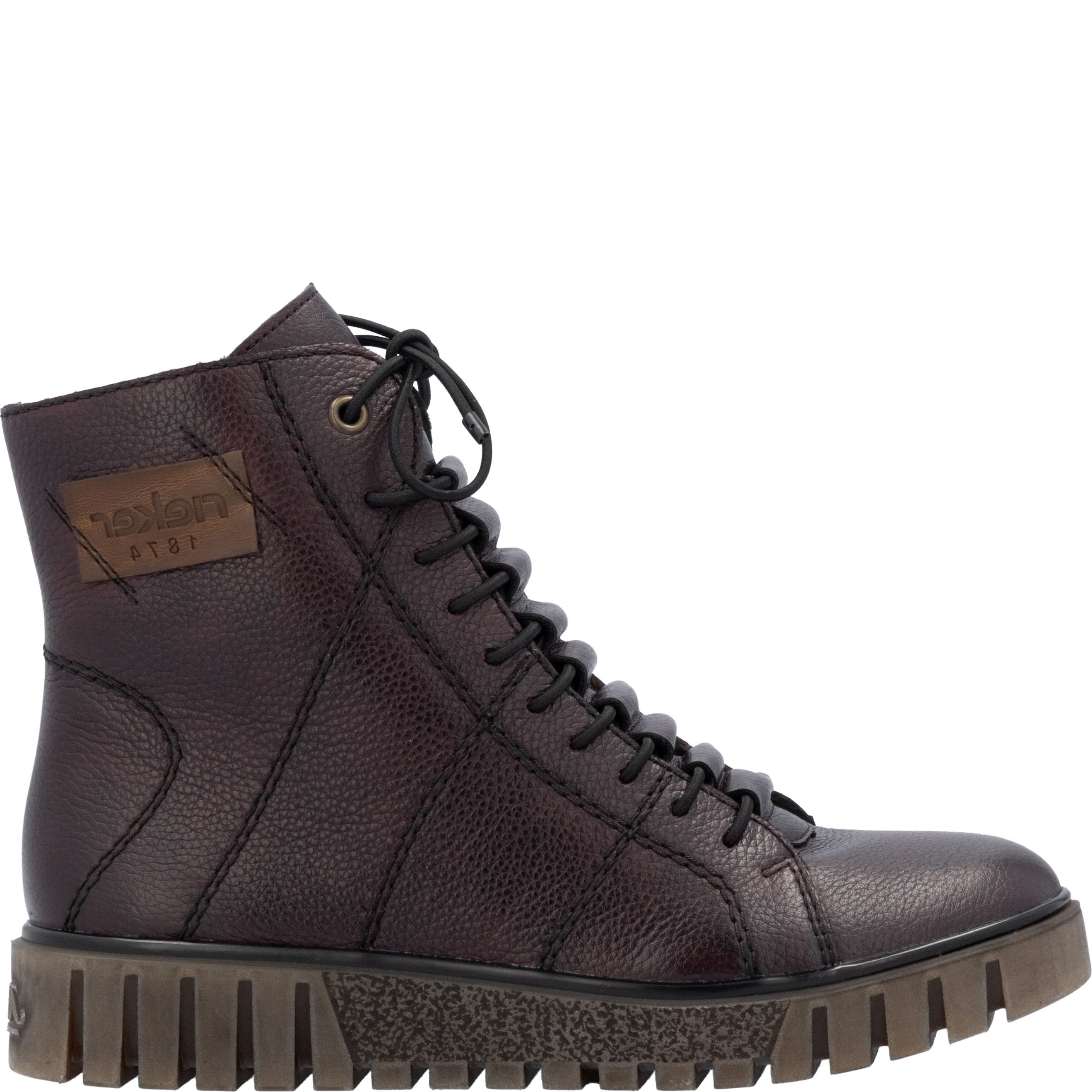 RIEKER Aulinukai moterims, Raudona, Ladies mid height boots 4