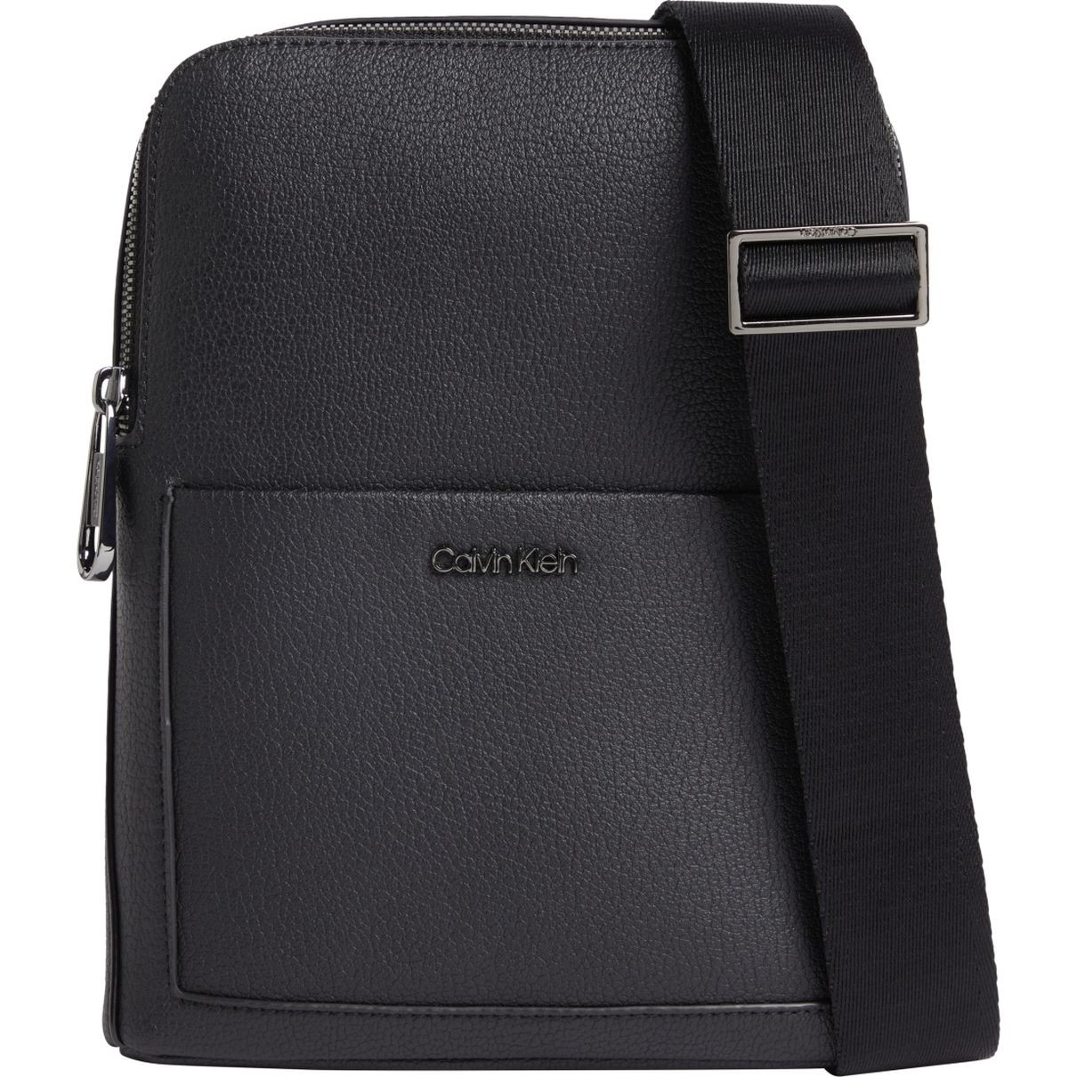 CALVIN KLEIN Rankinė per petį vyrams, Juoda, Diagonal flatpa crossbody 1