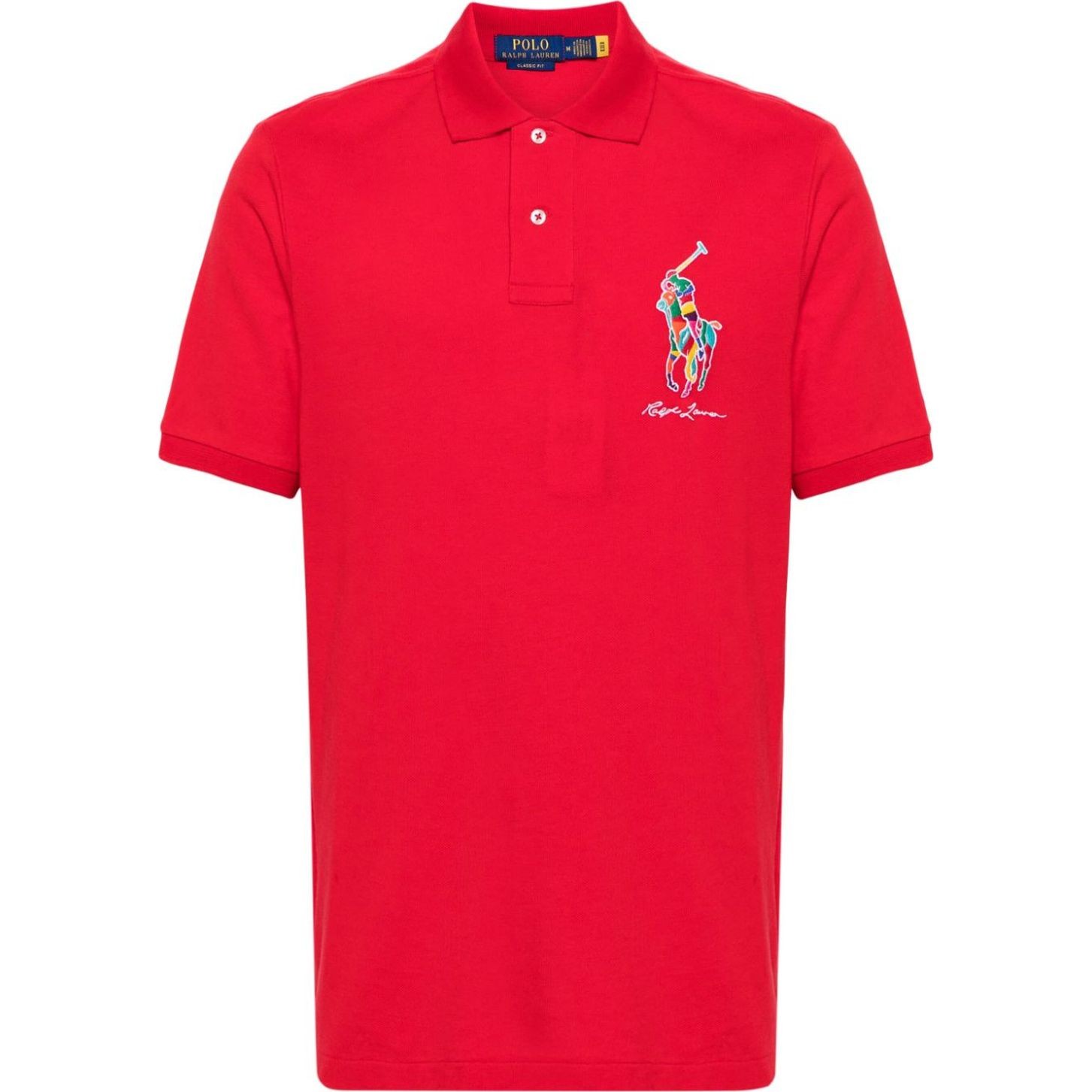 POLO RALPH LAUREN Polo marškiniai trumpos rank. vyrams, Raudona, Short sleeve polo
