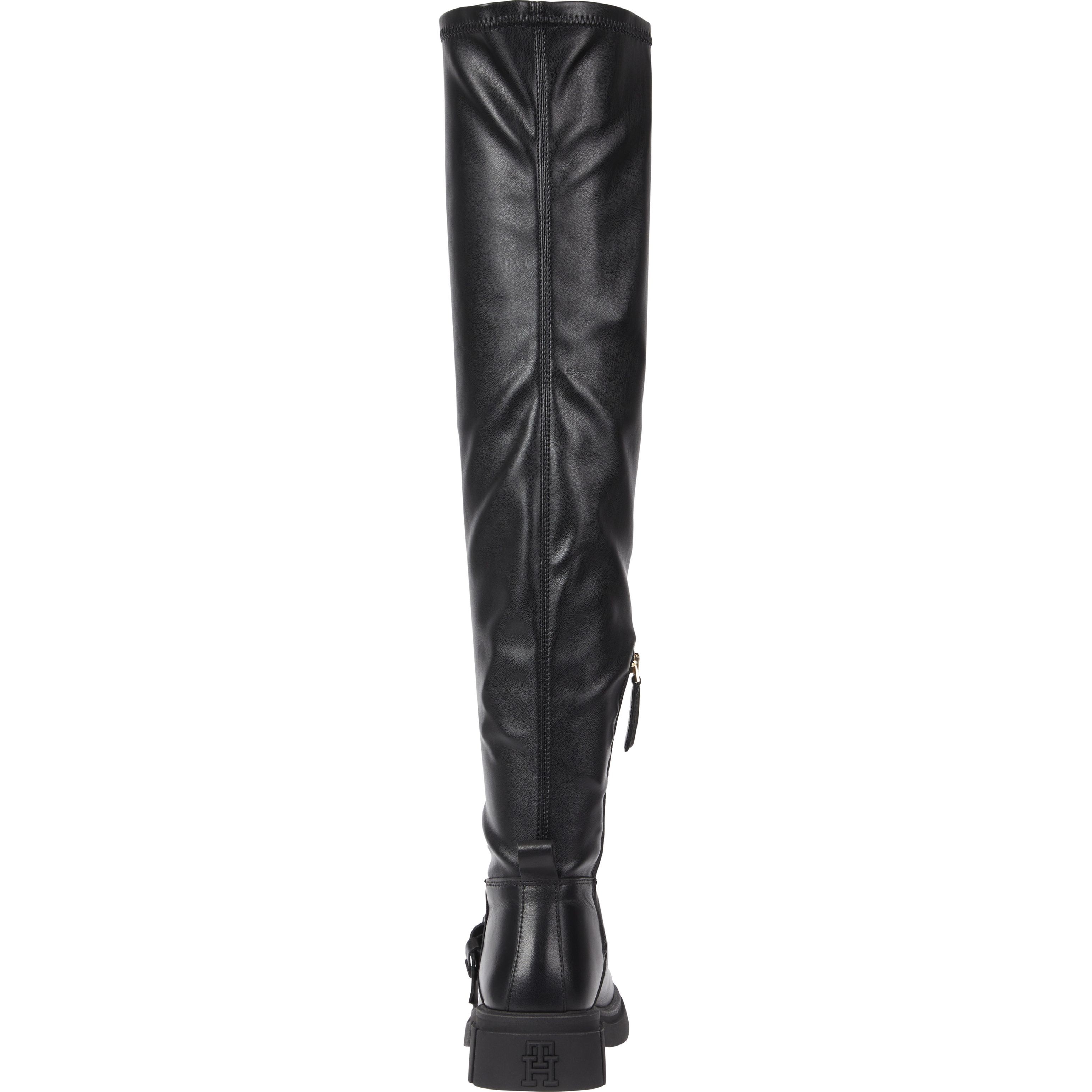 TOMMY HILFIGER Auliniai moterims, Juoda, Stretch monochromatic boot 2