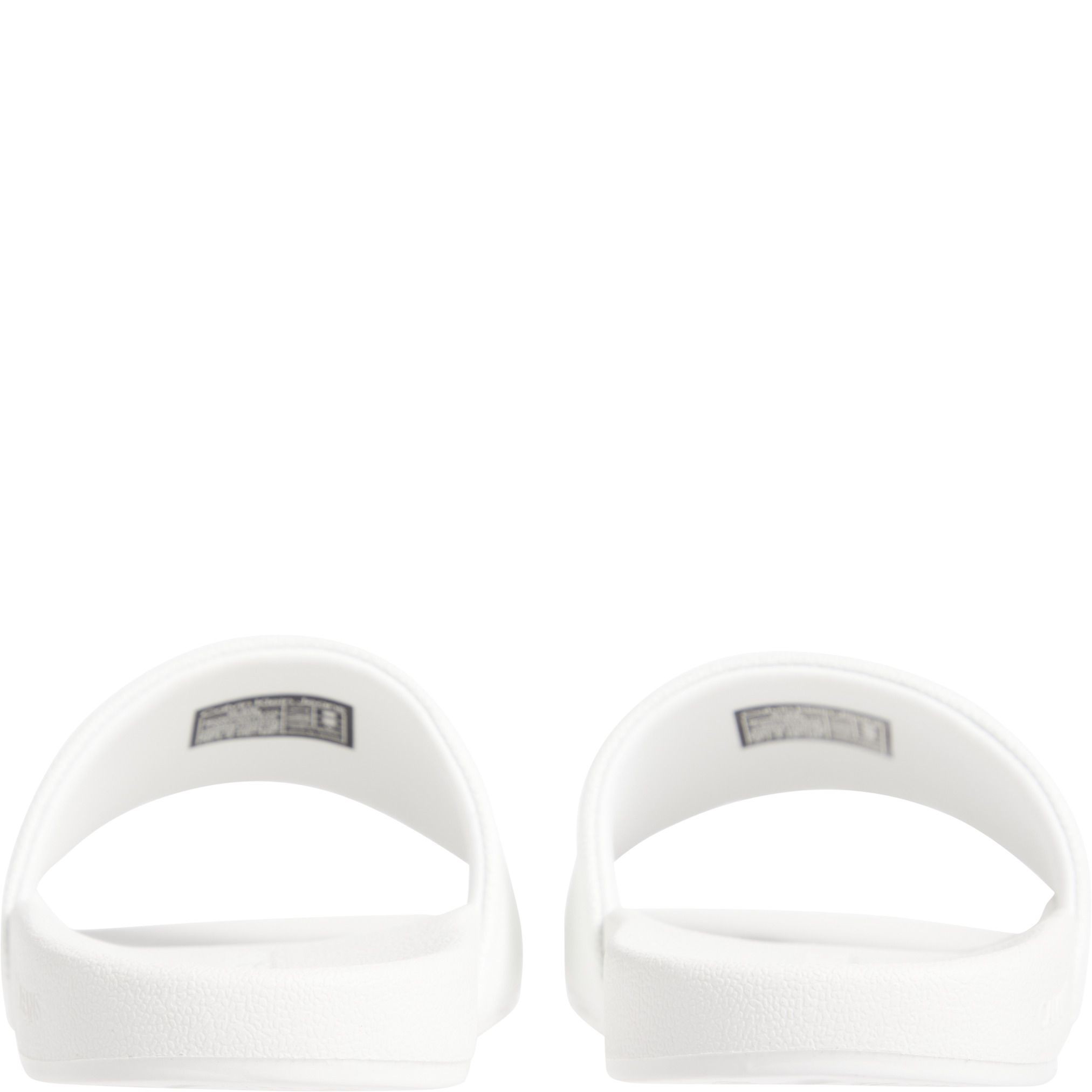 CALVIN KLEIN JEANS Guminės šlepetės moterims, Balta, Slide monogram 4