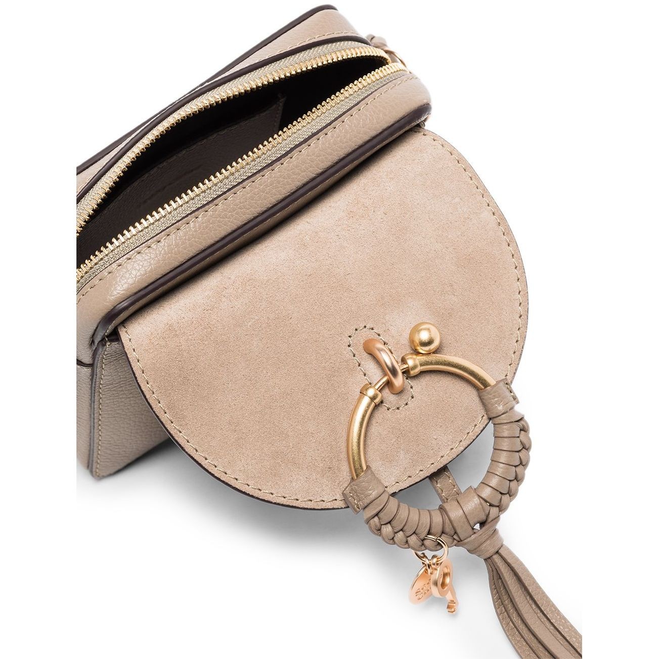SEE BY CHLOE Rankinė per petį moterims, Pilka, Joan mini crossbody 4