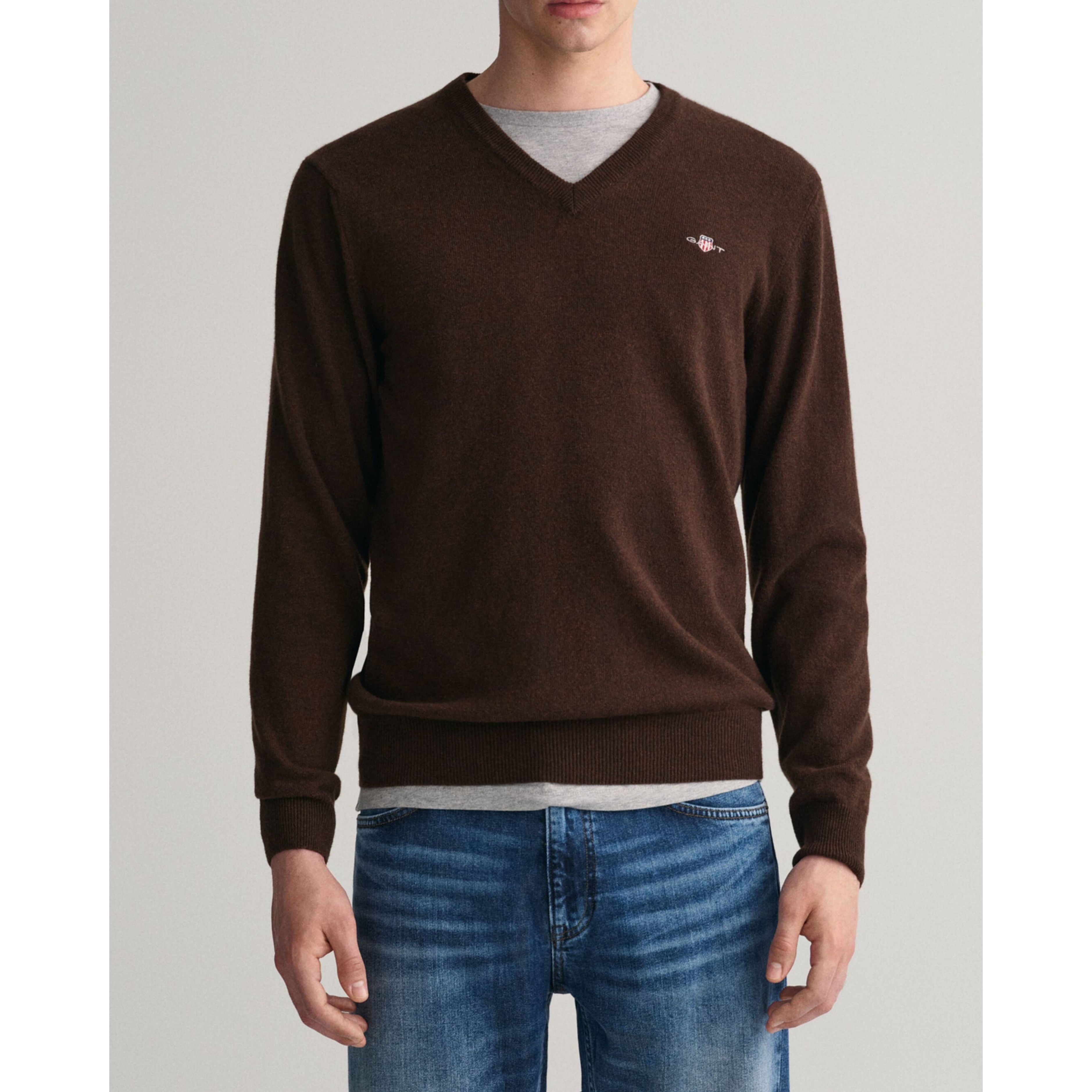 GANT Megztinis vyrams, Ruda, SUPERFINE LAMBSWOOL 2