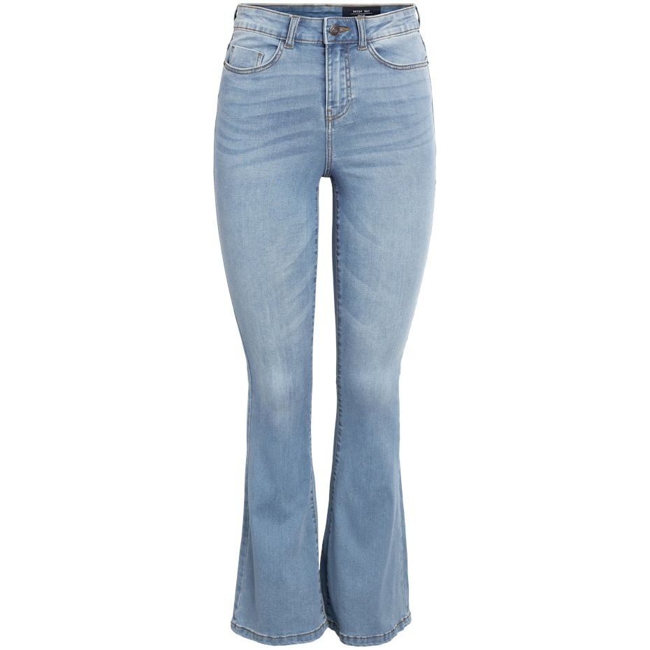 NOISY MAY Tiesūs džinsai moterims, Mėlyna, NMSALLIE HW FLARE JEA 1