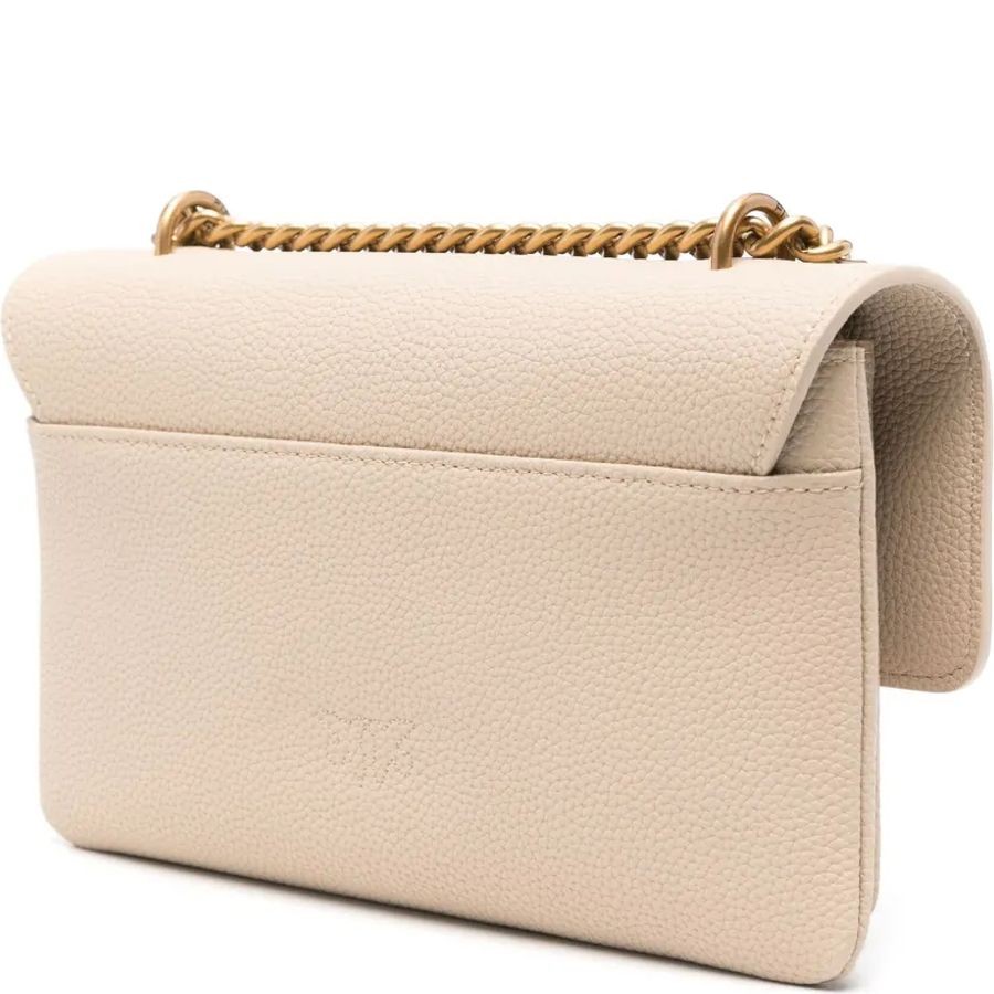 PINKO Rankinė per petį moterims, Smėlio, Love one shoulder bags 2