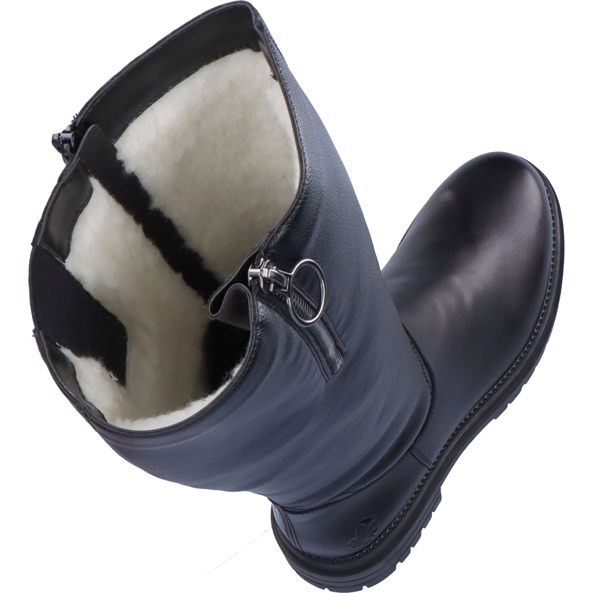 RIEKER Auliniai moterims, Juoda, BOOTS POP 9