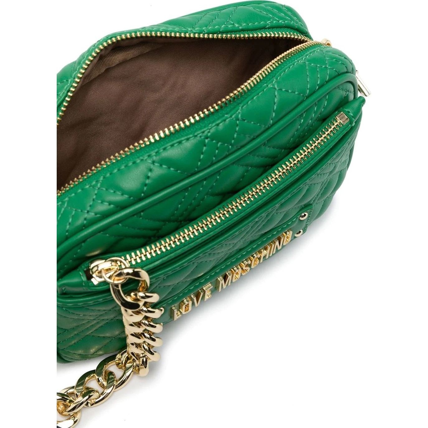 LOVE MOSCHINO Rankinė per petį moterims, Žalia, Crossbody 4